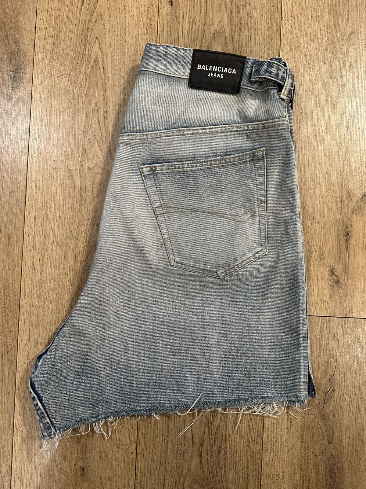 Balenciaga denim shorts