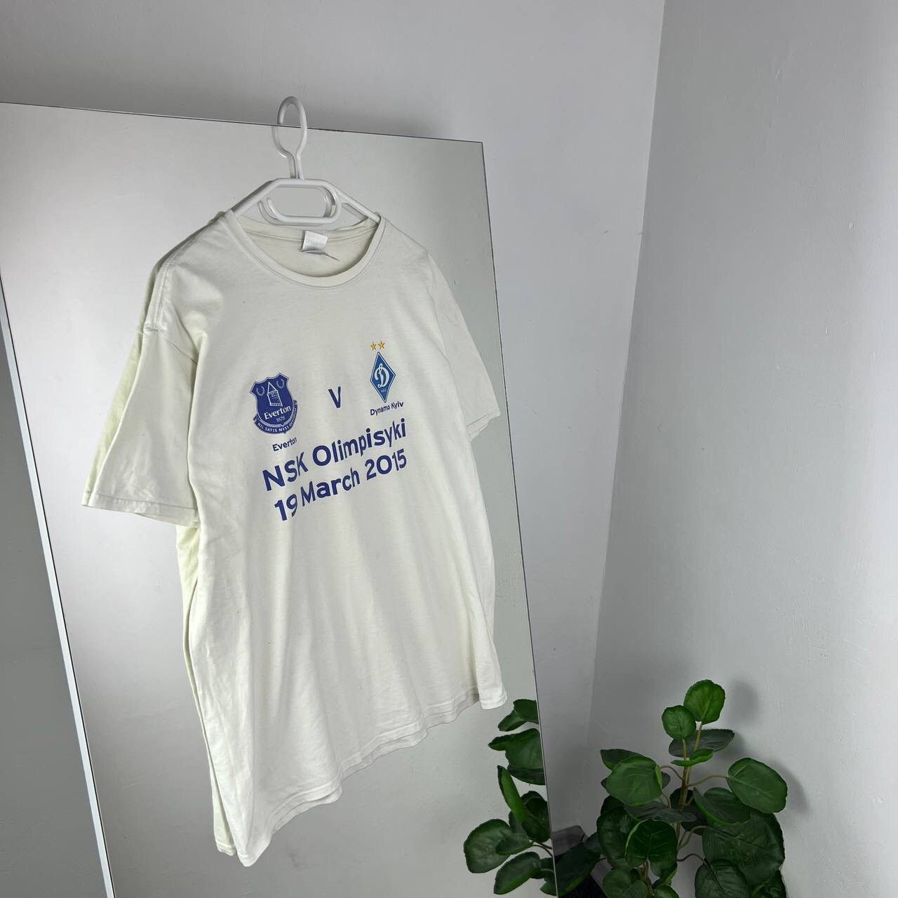 Vintage Dynamo Kiev vs Everton 2015 Football Tee Ukraine vs England Size US L / EU 52-54 / 3 - 1 Thumbnail