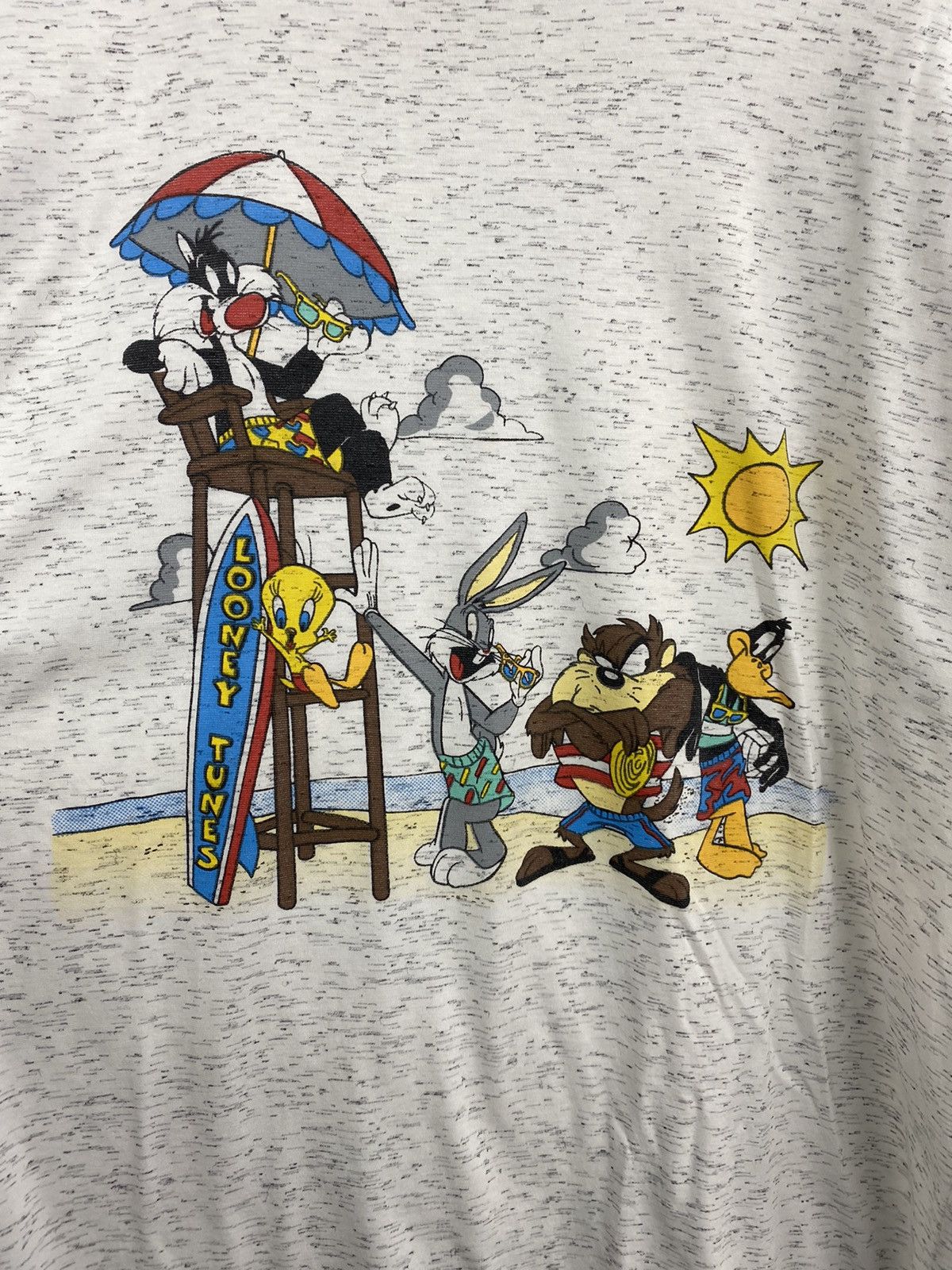 Warner Bros Vintage 1990 Looney Tunes Warner Bros Retro T-Shirt Rare Size US XL / EU 56 / 4 - 6 Thumbnail