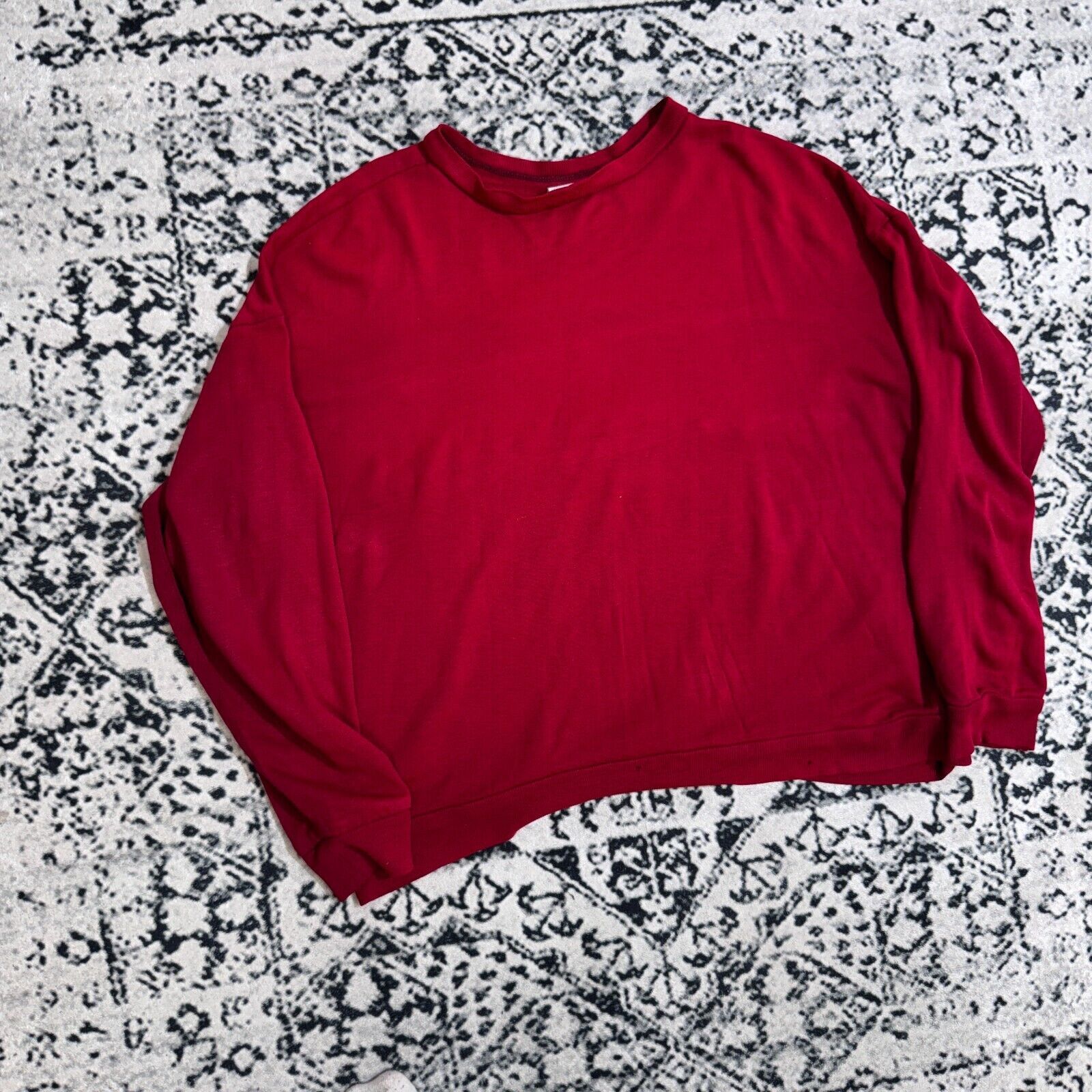 Vintage Vintage Red Burgundy Cotton Crewneck Size L Indians 70s Size US L / EU 52-54 / 3 - 10 Thumbnail