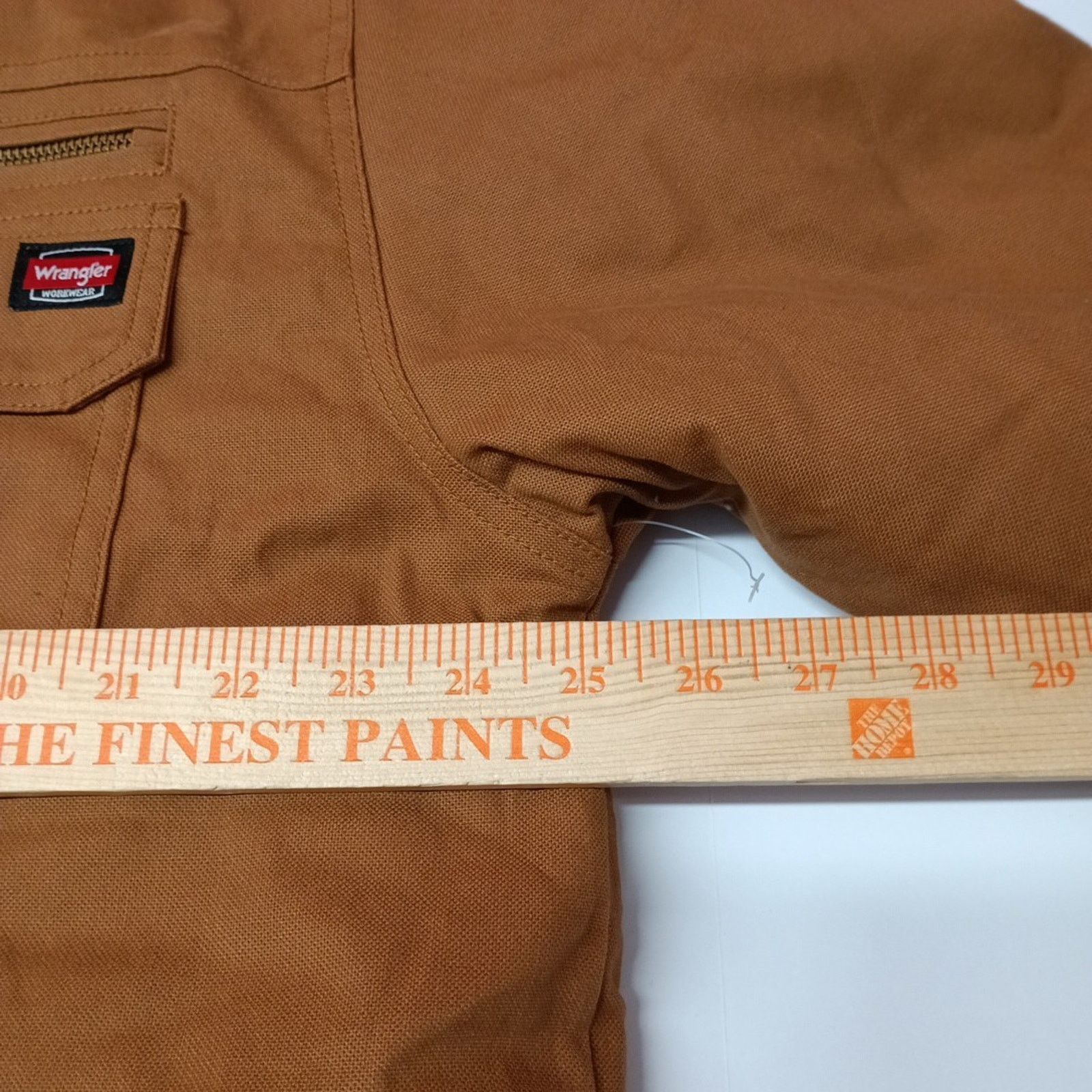 Wrangler Wrangler Jacket Quilt Lined Brown Men's XL Canvas Hooded Size US XL / EU 56 / 4 - 5 Thumbnail