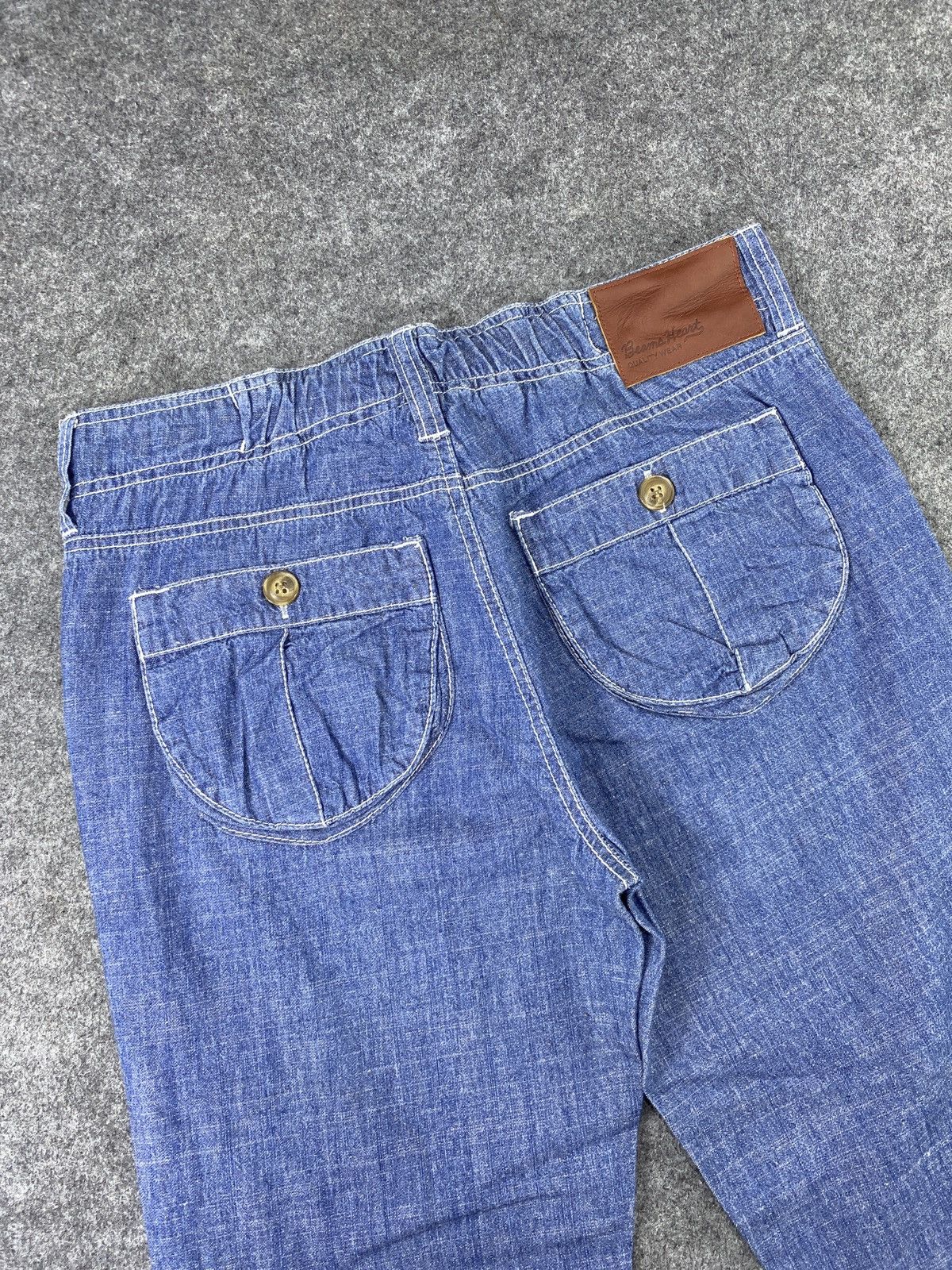 Beams Plus × Jean Beams heart capri Jeans - J993 Size 30" / US 8 / IT 44 - 6 Thumbnail