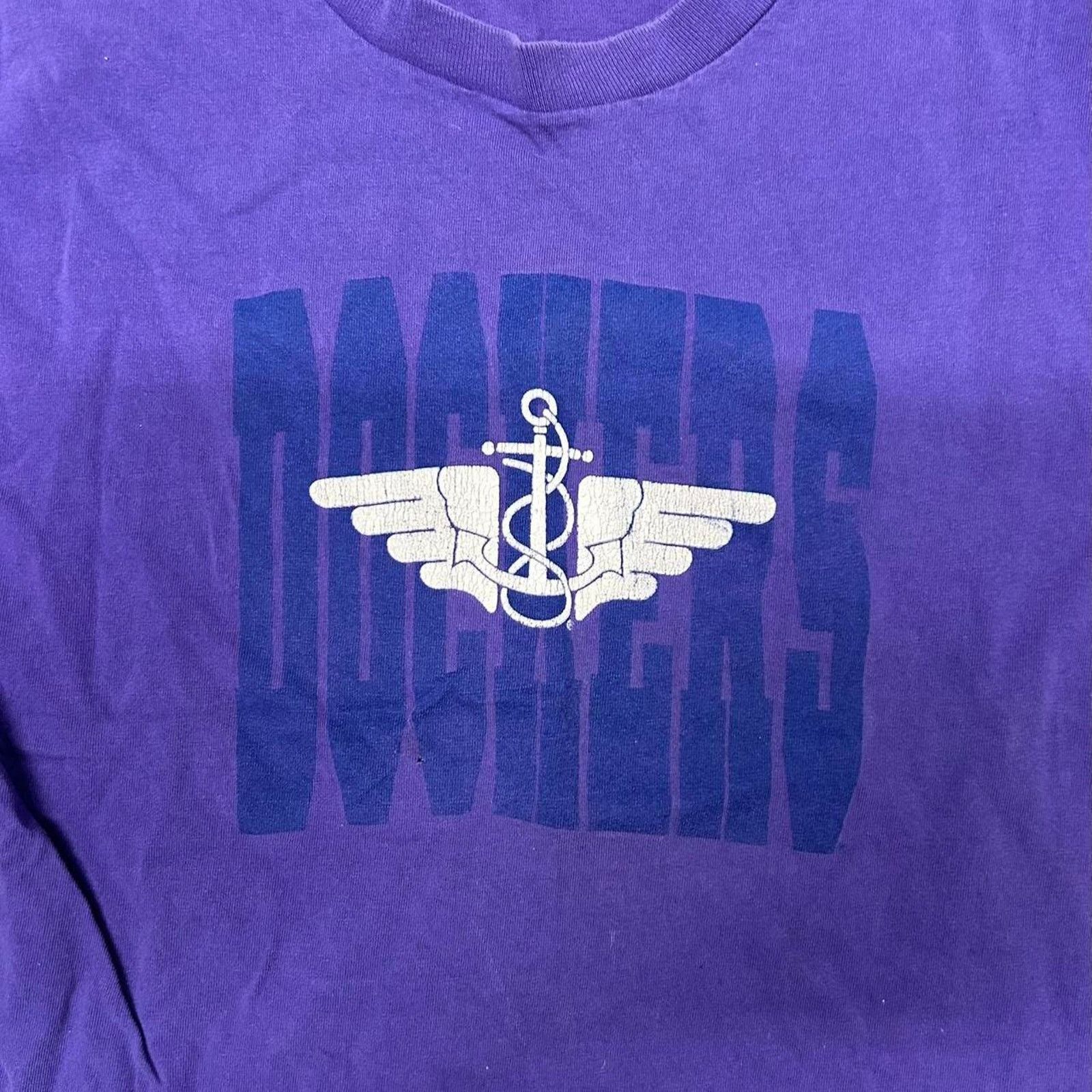 Dockers Purple and white vintage 90s Dockers tee Size US M / EU 48-50 / 2 - 2 Thumbnail