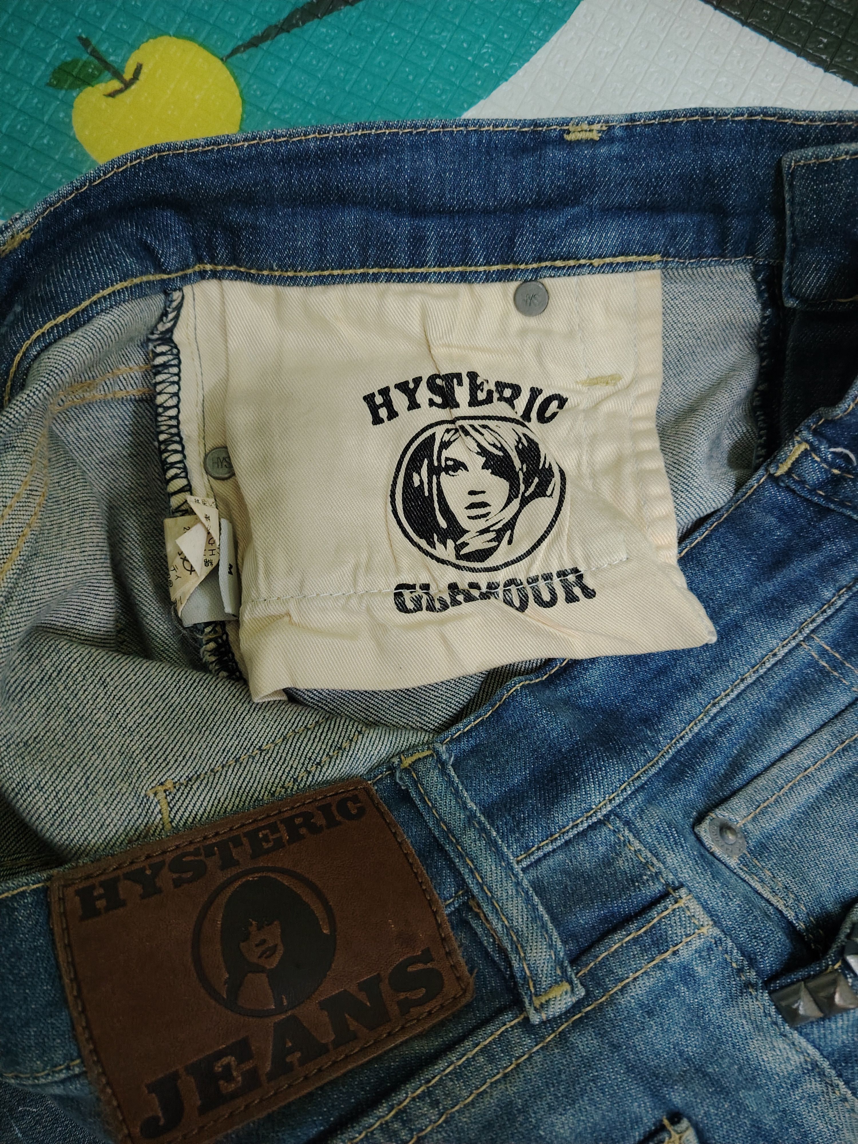Hysteric Glamour Hysteric Glamour Studded paint splatter skinny stretch jeans Size 28" / US 6 / IT 42 - 6 Thumbnail