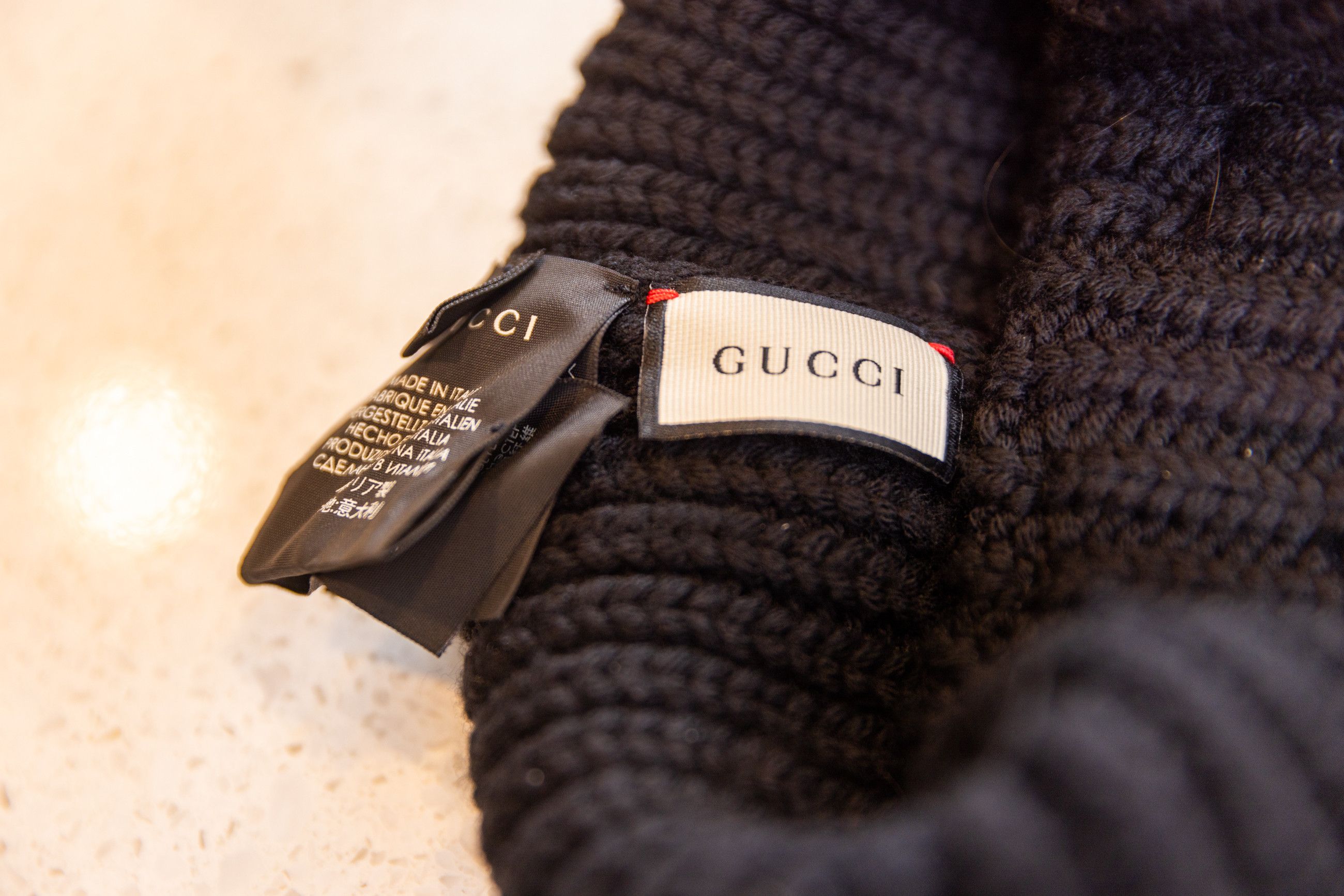 Gucci Gucci wolf motif beanie wool Size ONE SIZE - 9 Thumbnail