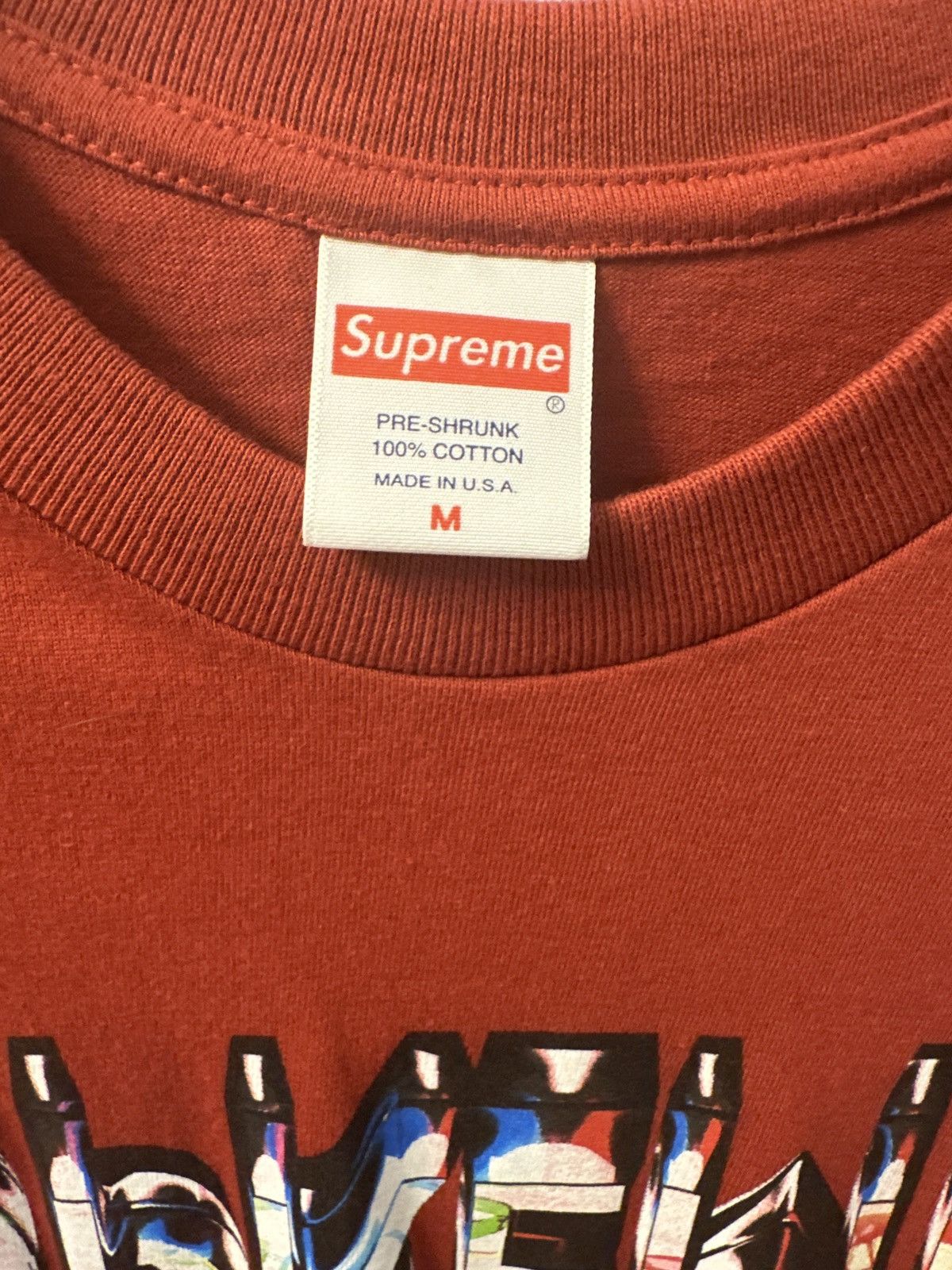 Supreme Supreme Red Friends Tee Size US M / EU 48-50 / 2 - 3 Thumbnail