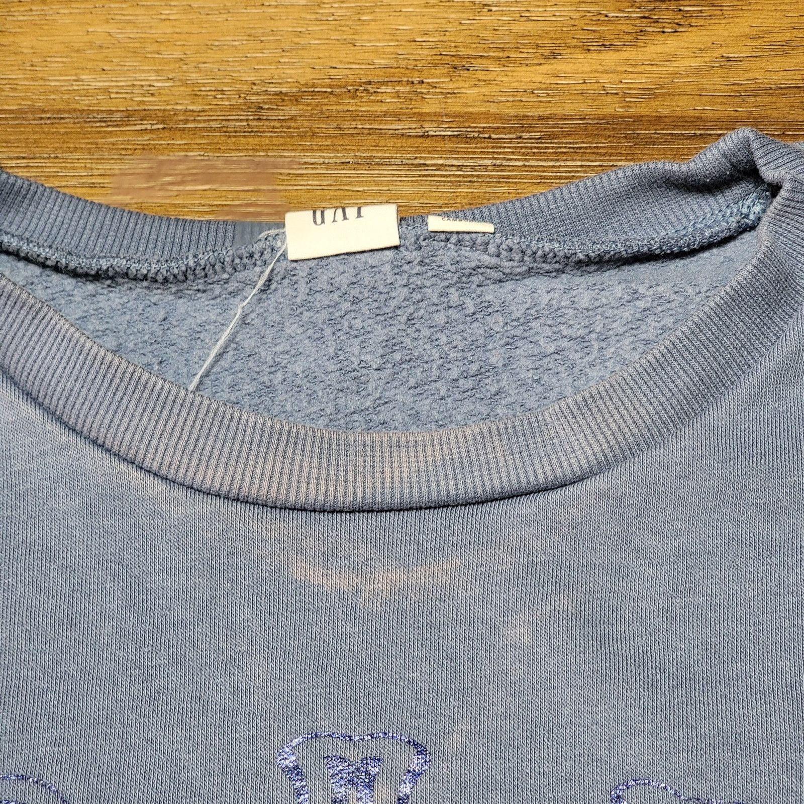 Gap GAP LS Blue Sweatshirt Old-Time Floral Logo - Size XS Size XS / US 0-2 / IT 36-38 - 7 Thumbnail