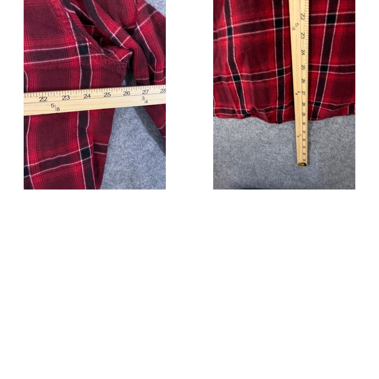 CO VINTAGE Roebuck & Co Western Shirt Mens 2XL Red Plaid Flannel Pearl Snap Long Sleeve Pockets Cowboy Mens Size US XXL / EU 58 / 5 - 9 Thumbnail