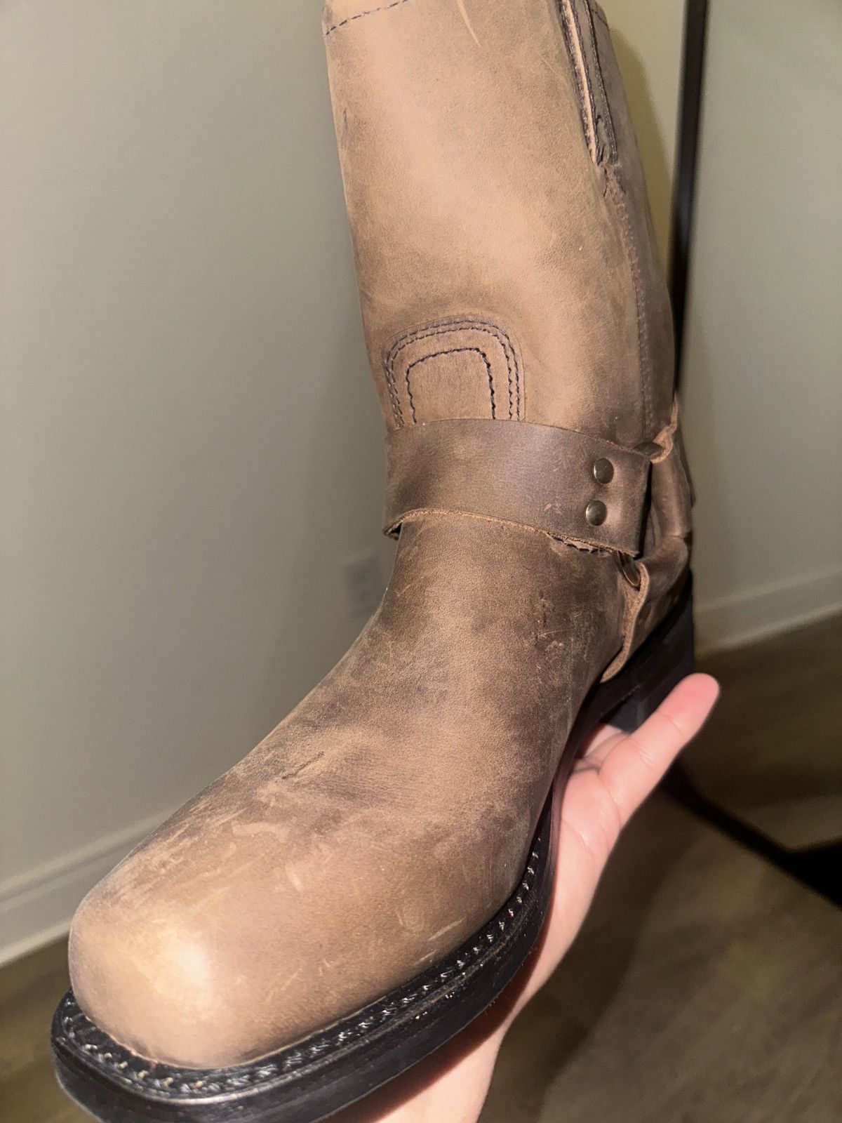 Frye Frye harness boots 8R tan color Size US 10 / EU 43 - 13 Thumbnail