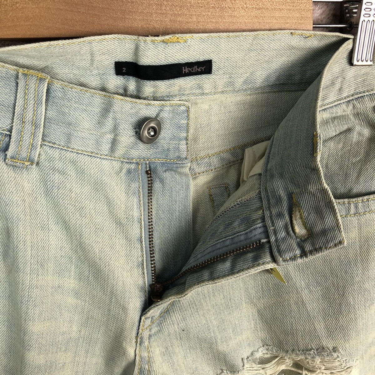 Japanese Brand Heather Bleu Distressed ripped Denim Pants #A976 Size US 31 - 10 Thumbnail