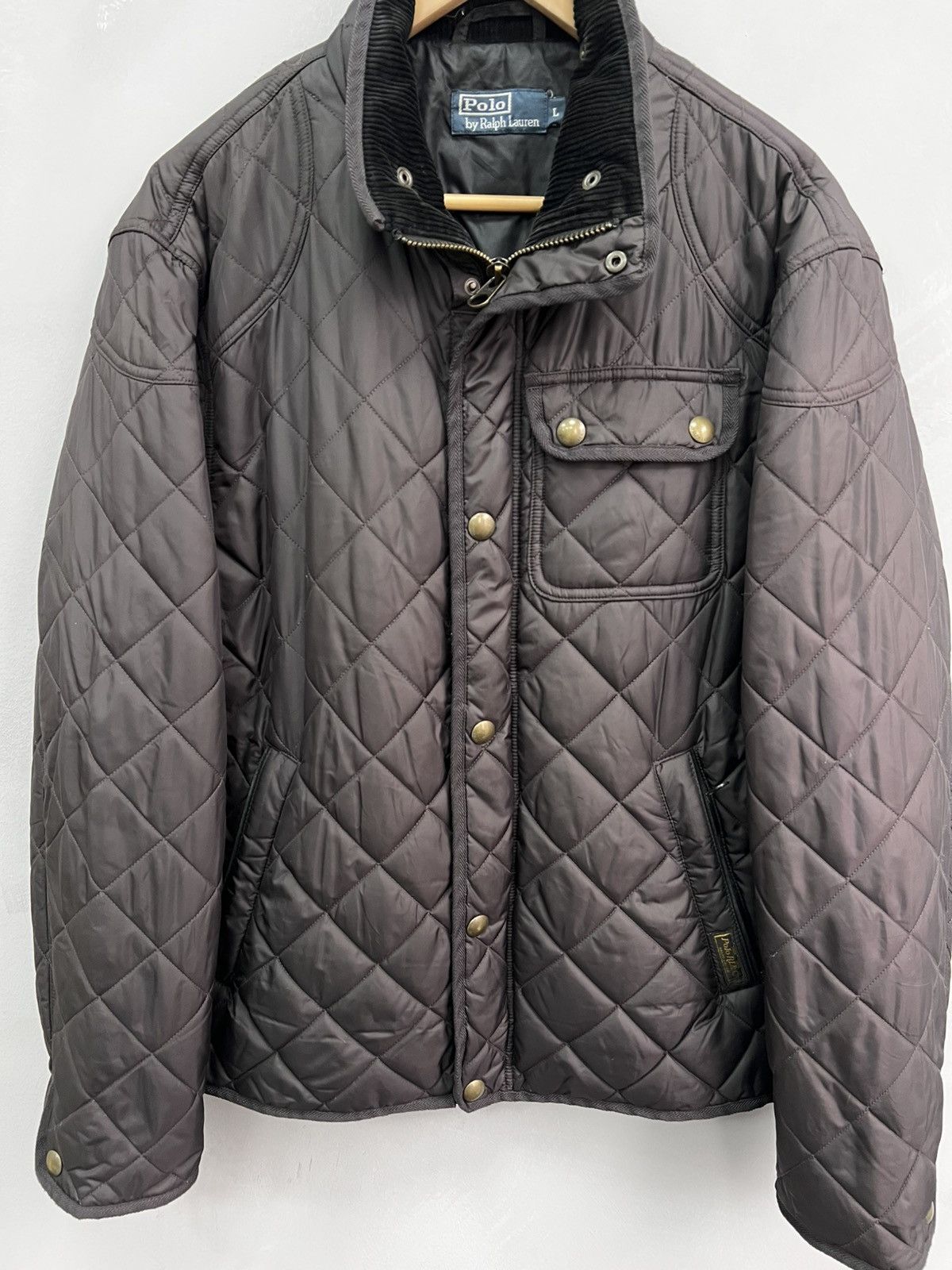 Polo Ralph Lauren × Ralph Lauren Vintage Ralph Lauren y2k Quilted NYLON Jacket Size US L / EU 52-54 / 3 - 3 Thumbnail