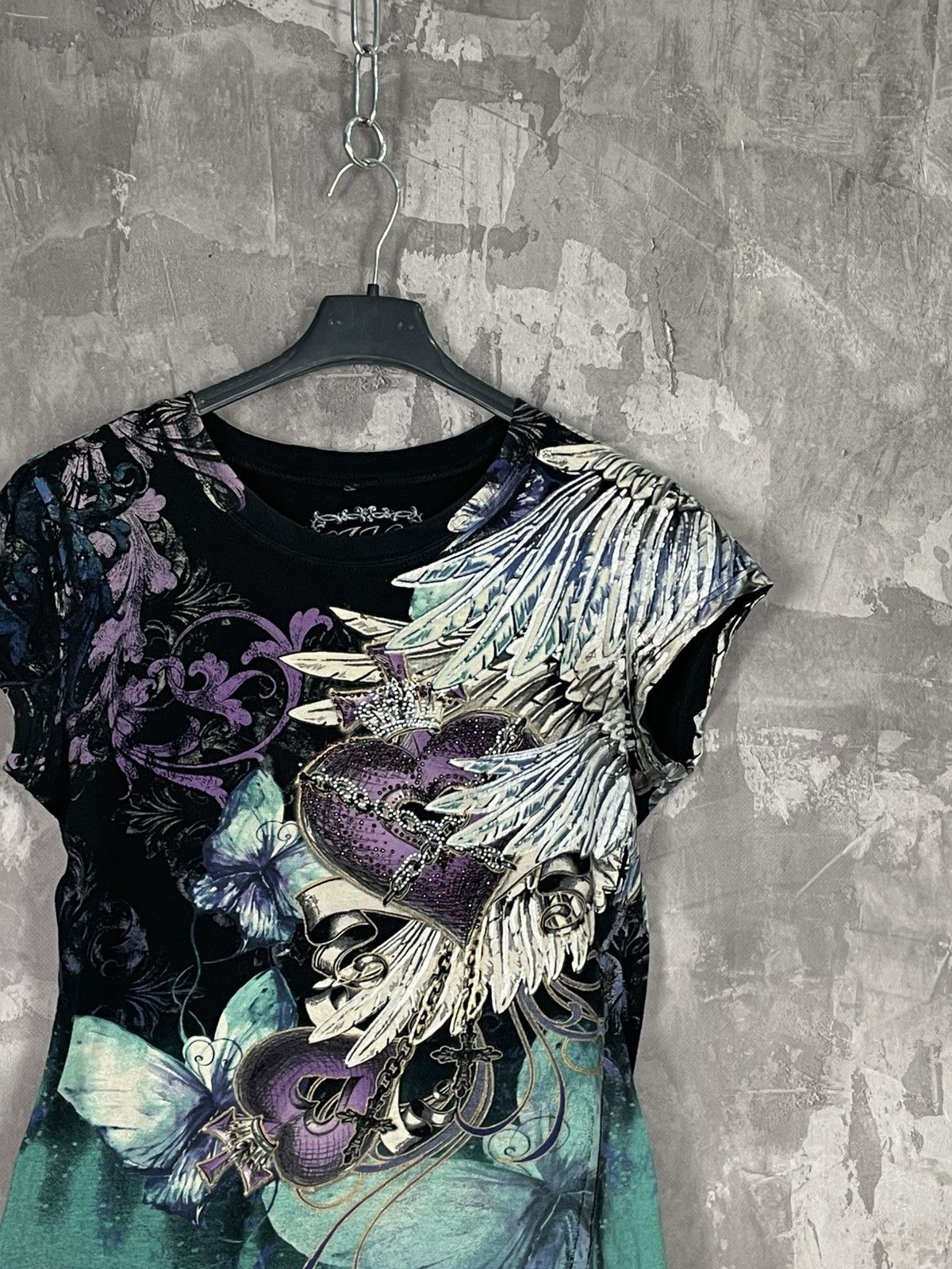 Other Vintage Rainbow Crazy Y2K Tank Top Affliction Style Size M / US 6-8 / IT 42-44 - 4 Thumbnail