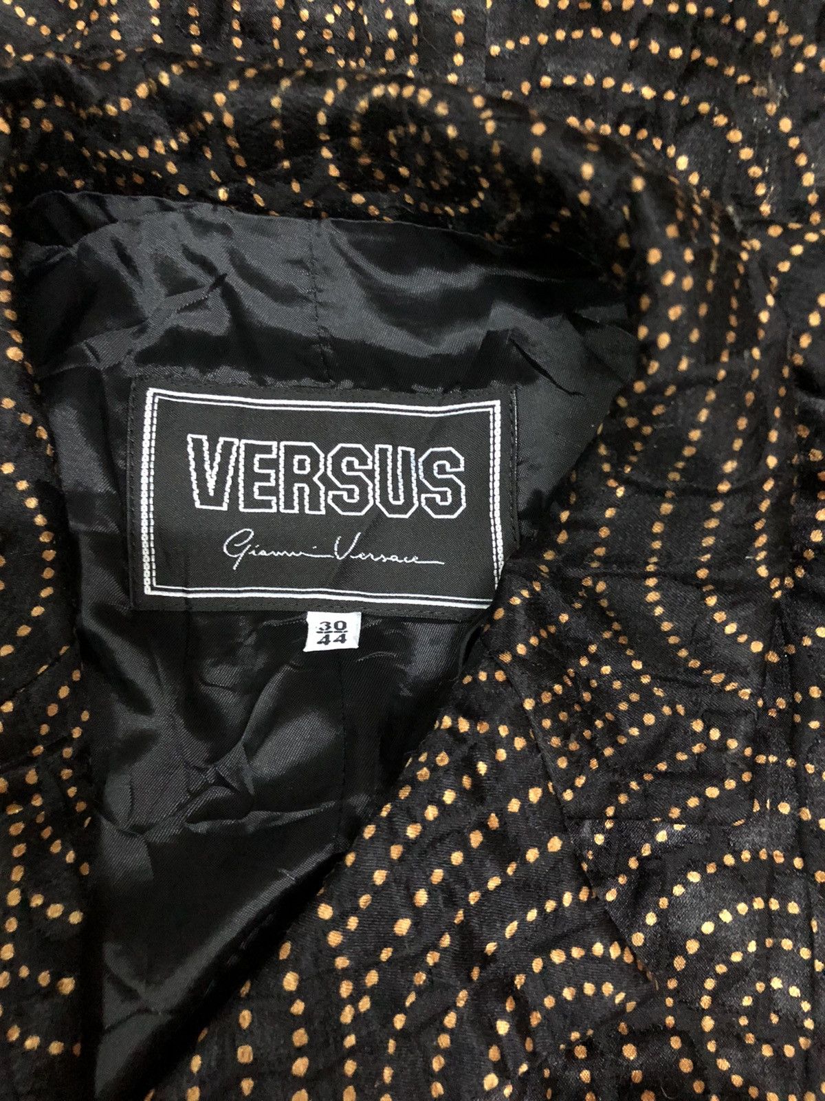 Versus Versace Versus Versace Silk Blend Wool Spiral Motif Jacket Size S / US 4 / IT 40 - 3 Thumbnail