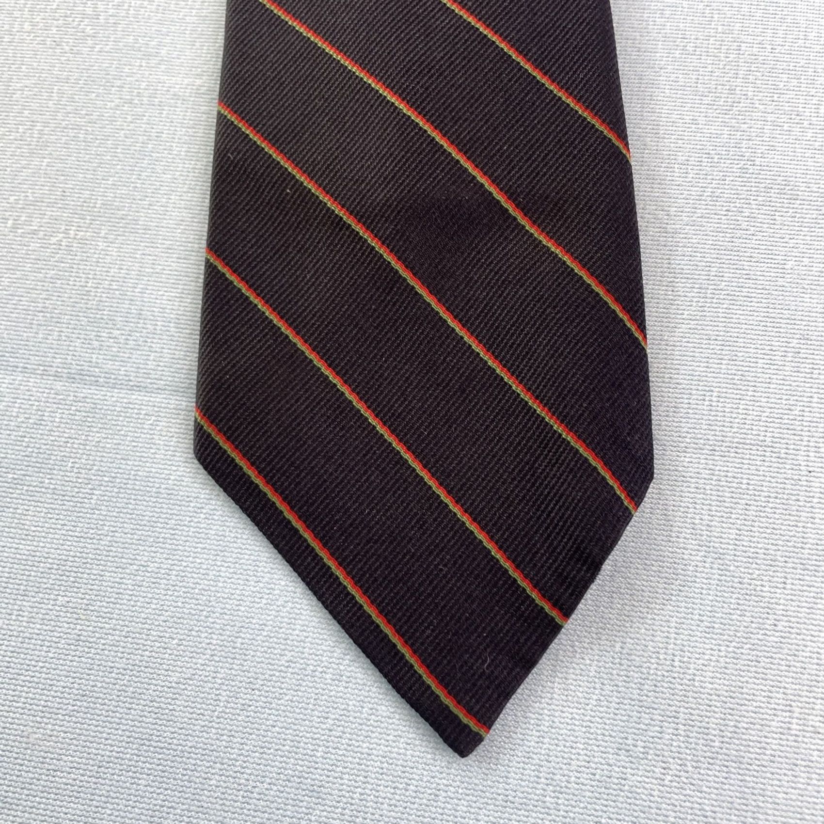 Vintage VINTAGE Pope's Shreveport Tie Blue Regiment Stripe Repp Necktie 3x56 Silk Mens Swing 1960s Cap Capsule Geometric Elegant Vintage Designer Size ONE SIZE - 2 Thumbnail