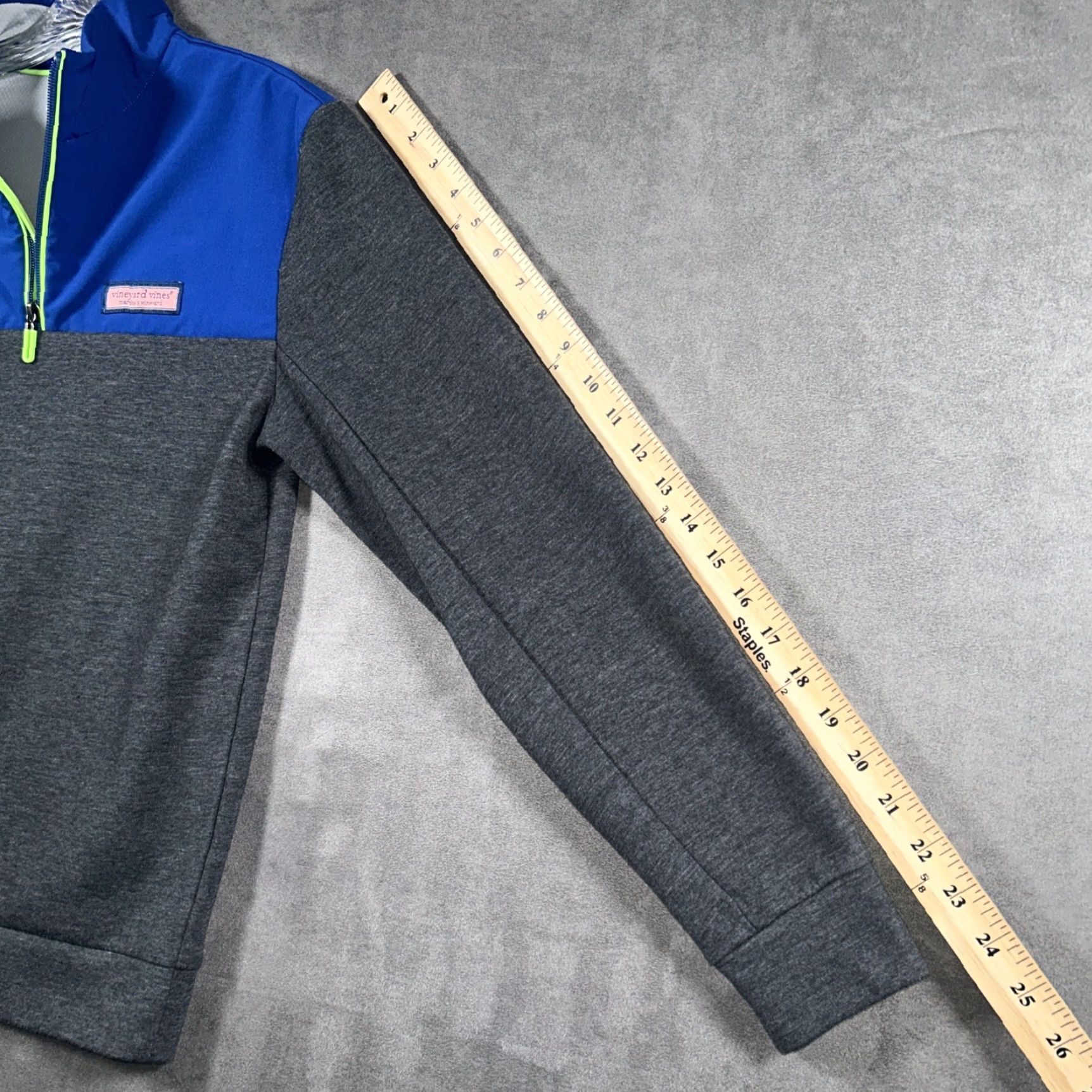 Vineyard Vines Vineyard Vines 1/4 Zip Pullover Sweatshirt Mens XS Gray Blue Two Tone Athleisure Size US XS / EU 42 / 0 - 7 Thumbnail