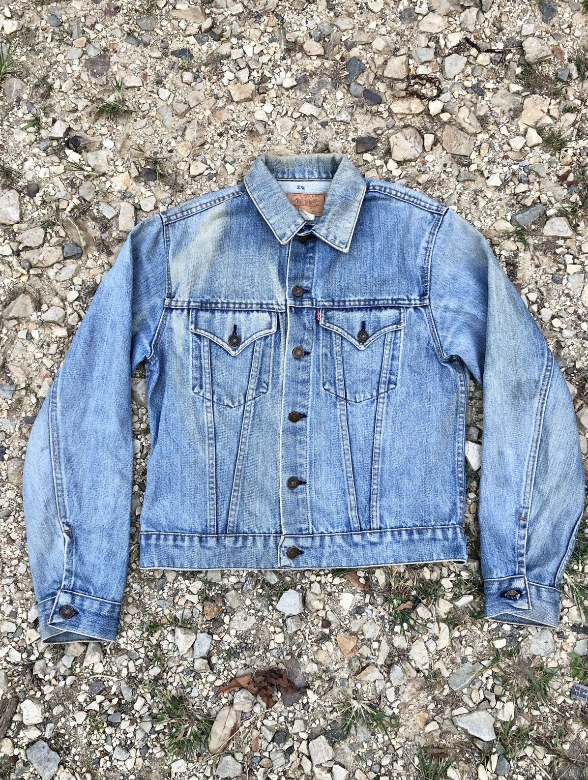 Levi's 80s LEVIS TYPE 3 FADED BLUE JACKET Size US S / EU 44-46 / 1 - 1 Thumbnail