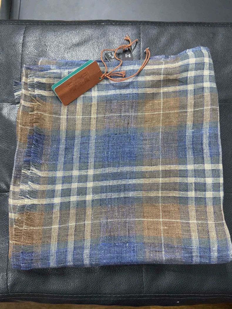 Loro Piana LORO PIANA Plaid linen scarf Size ONE SIZE - 4 Thumbnail