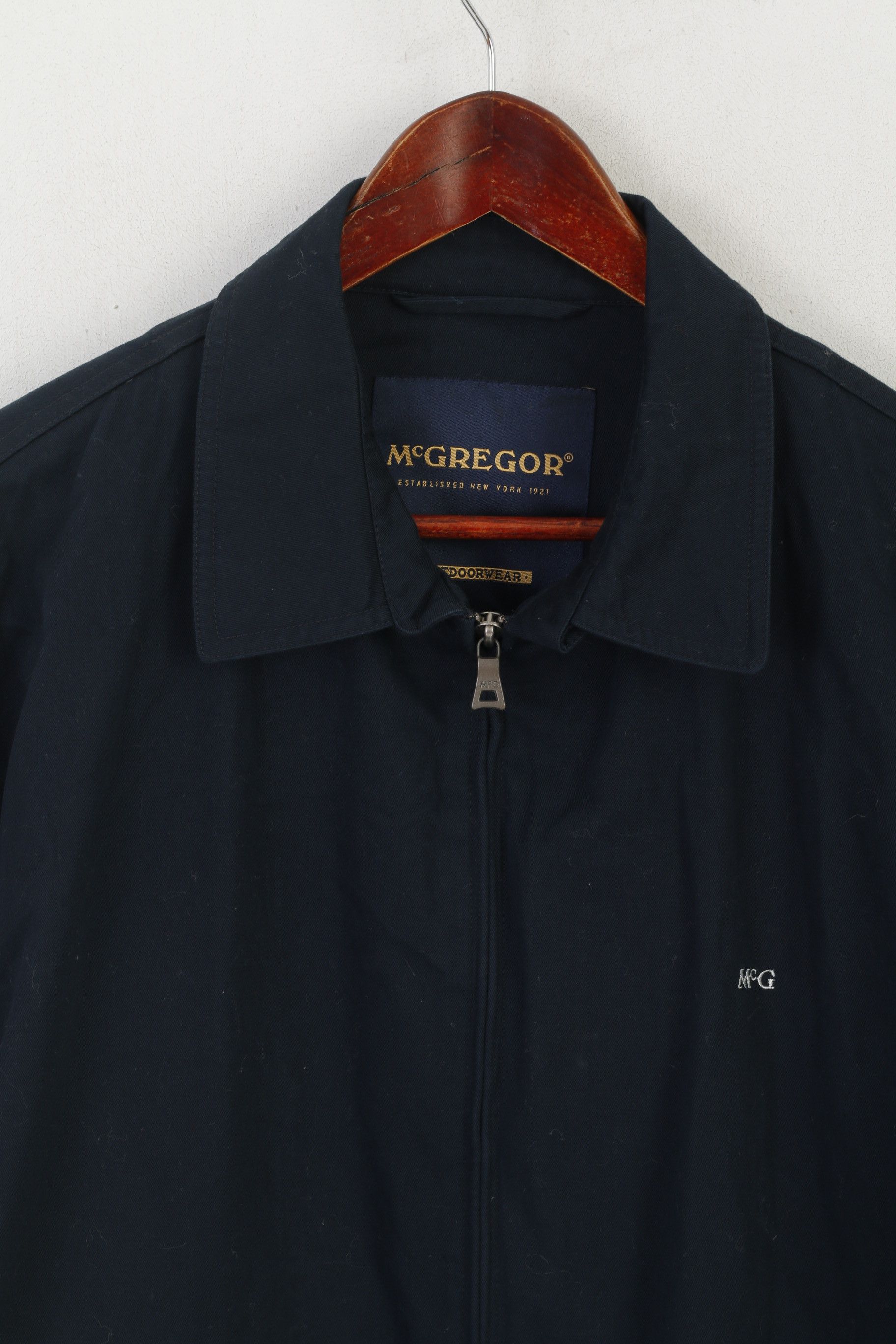 McGregor McGregor Men 54 L Jacket Navy Cotton Outdoor 2256 Size US L / EU 52-54 / 3 - 6 Thumbnail