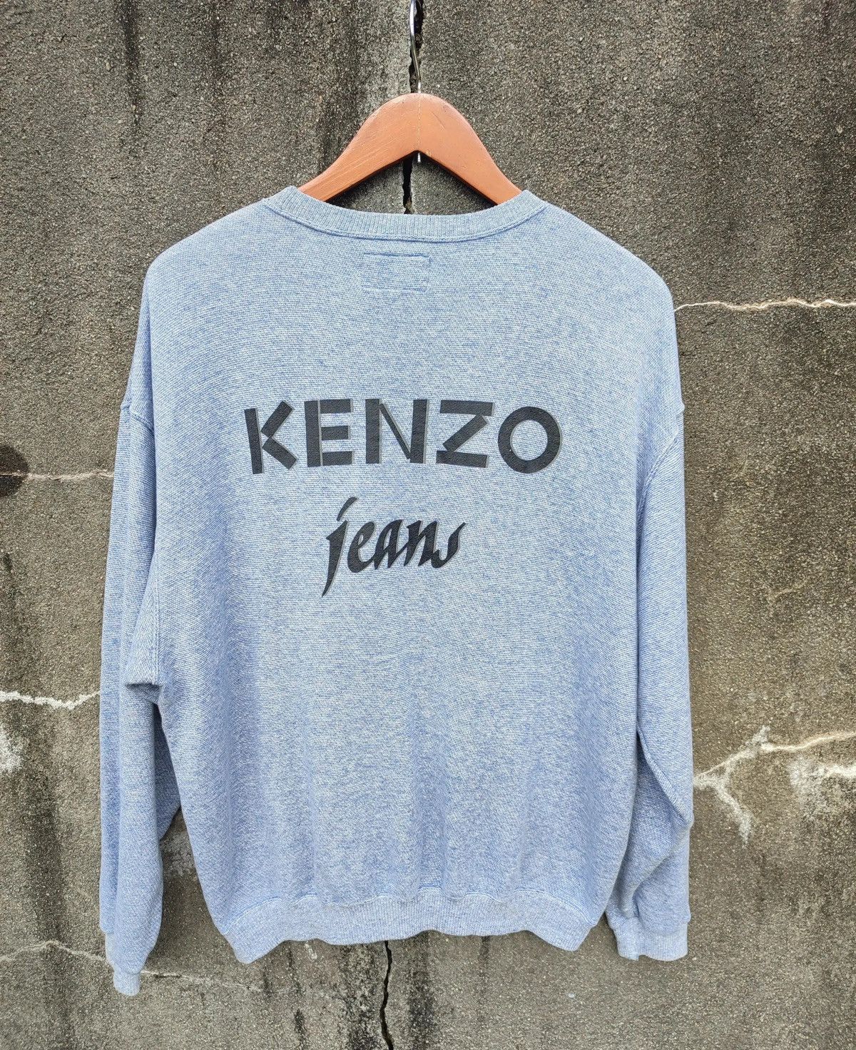 Japanese Brand × Kenzo × Vintage Vintage Kenzo Jeans Sweatshirt – Made in Japan Size US L / EU 52-54 / 3 - 1 Thumbnail