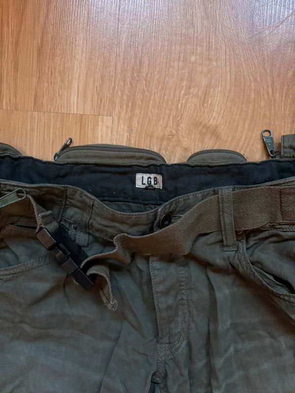 Japanese Brand × Le Grande Bleu (L.G.B.) 2000'S L.G.B. Utility Belt Flared Pants Size US 31 - 6 Thumbnail