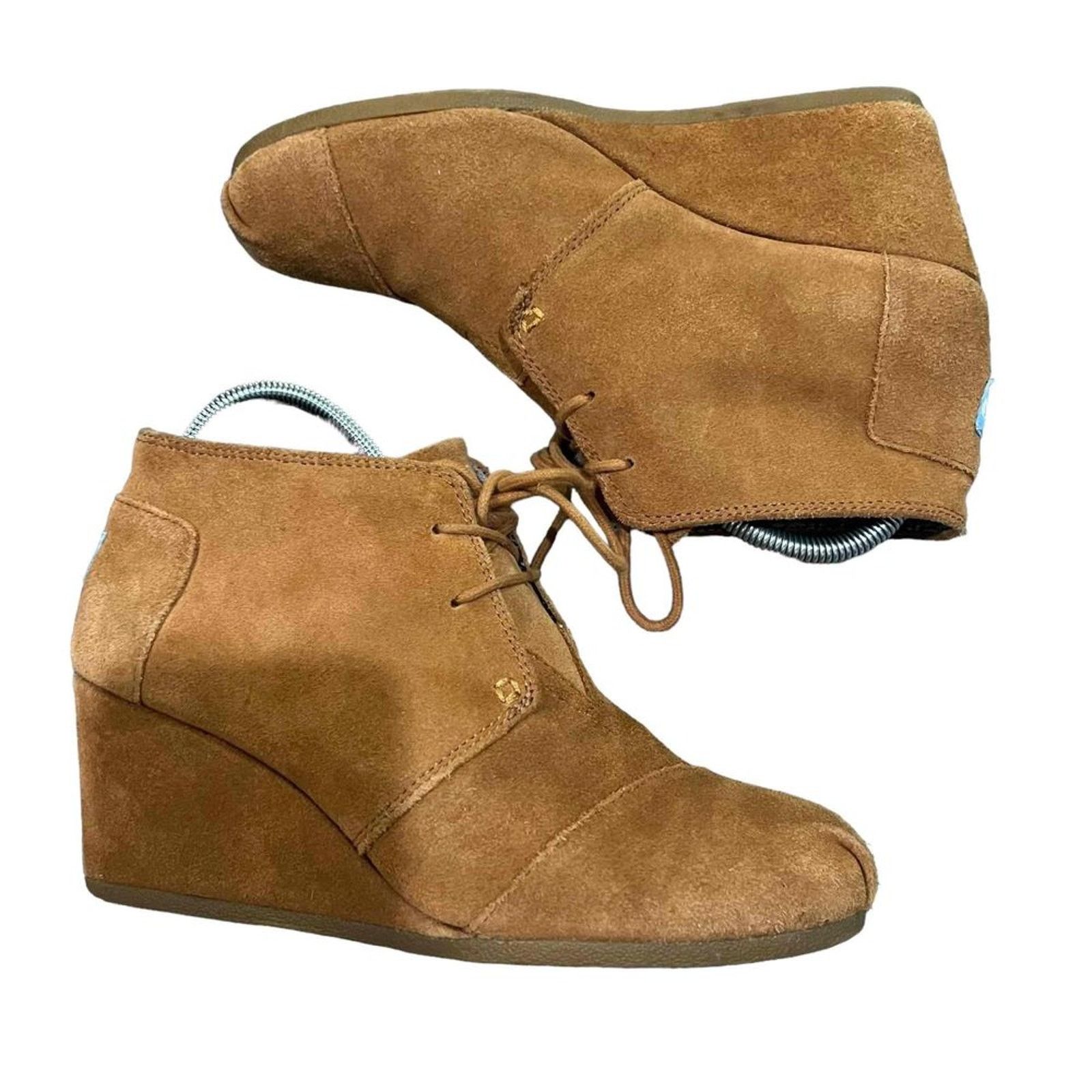 Toms TOMS Desert Wedge Lace-Up Ankle Booties Womens Size 10 Brown Size US 10 / IT 40 - 2 Thumbnail