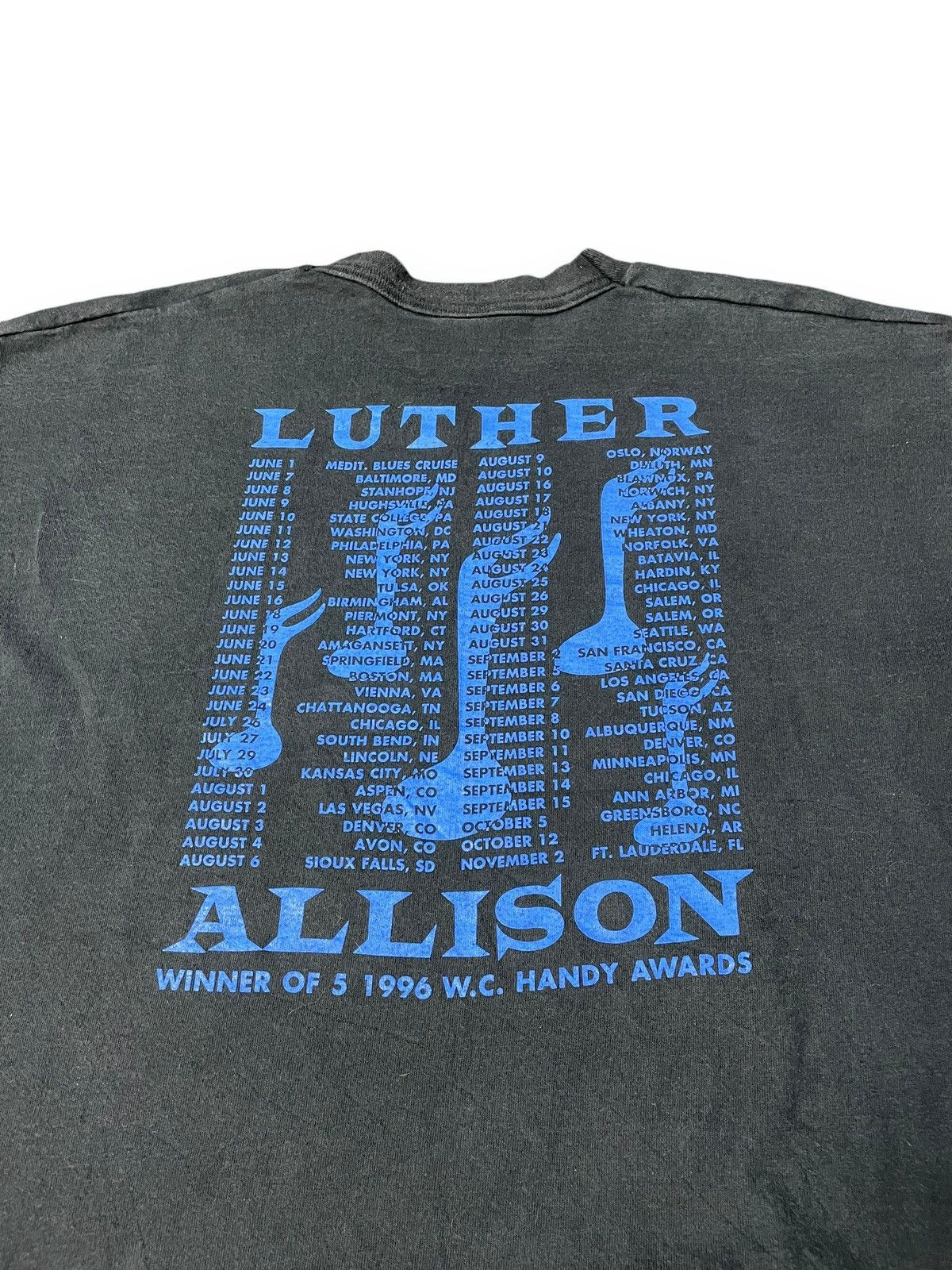 Band Tees × Vintage Vintage Luther Allison Jazz Guitarist Shirt Size US XL / EU 56 / 4 - 2 Thumbnail