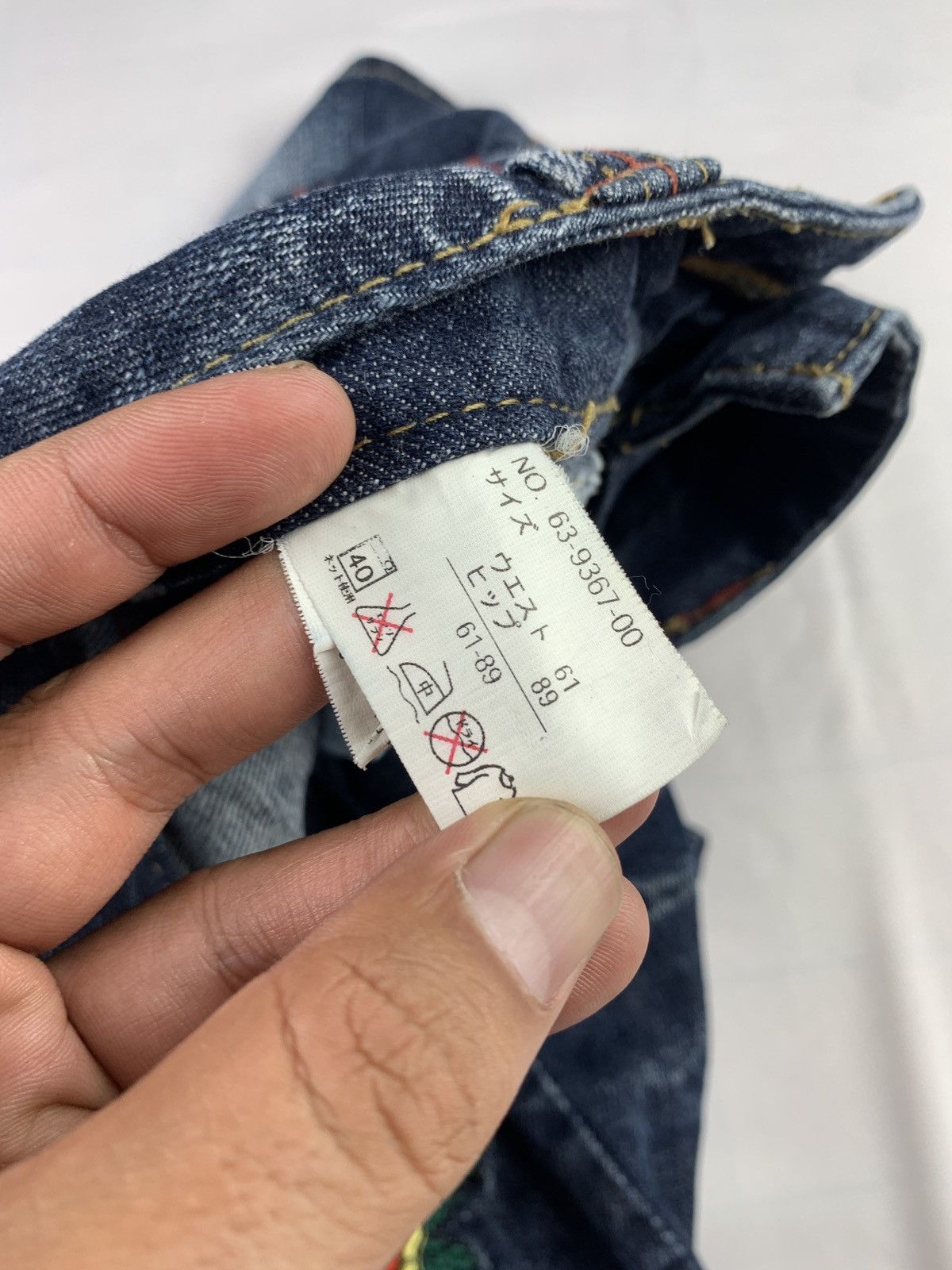 Japanese Brand y2k Dead Lock Japan Rose Tattoo Embroidered Jeans Shorts Size 30" / US 8 / IT 44 - 9 Thumbnail