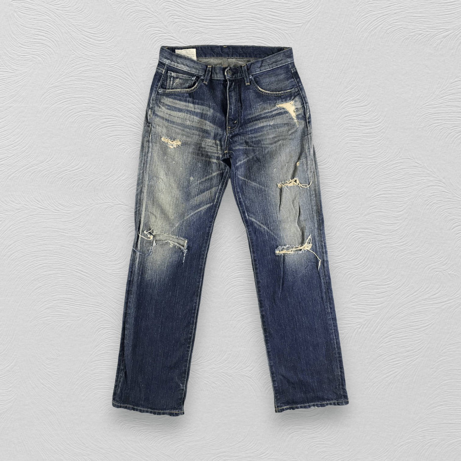 Edwin Vintage Edwin 503 Jeans Distressed Denim KJ2946 Size US 32 / EU 48 - 1 Thumbnail