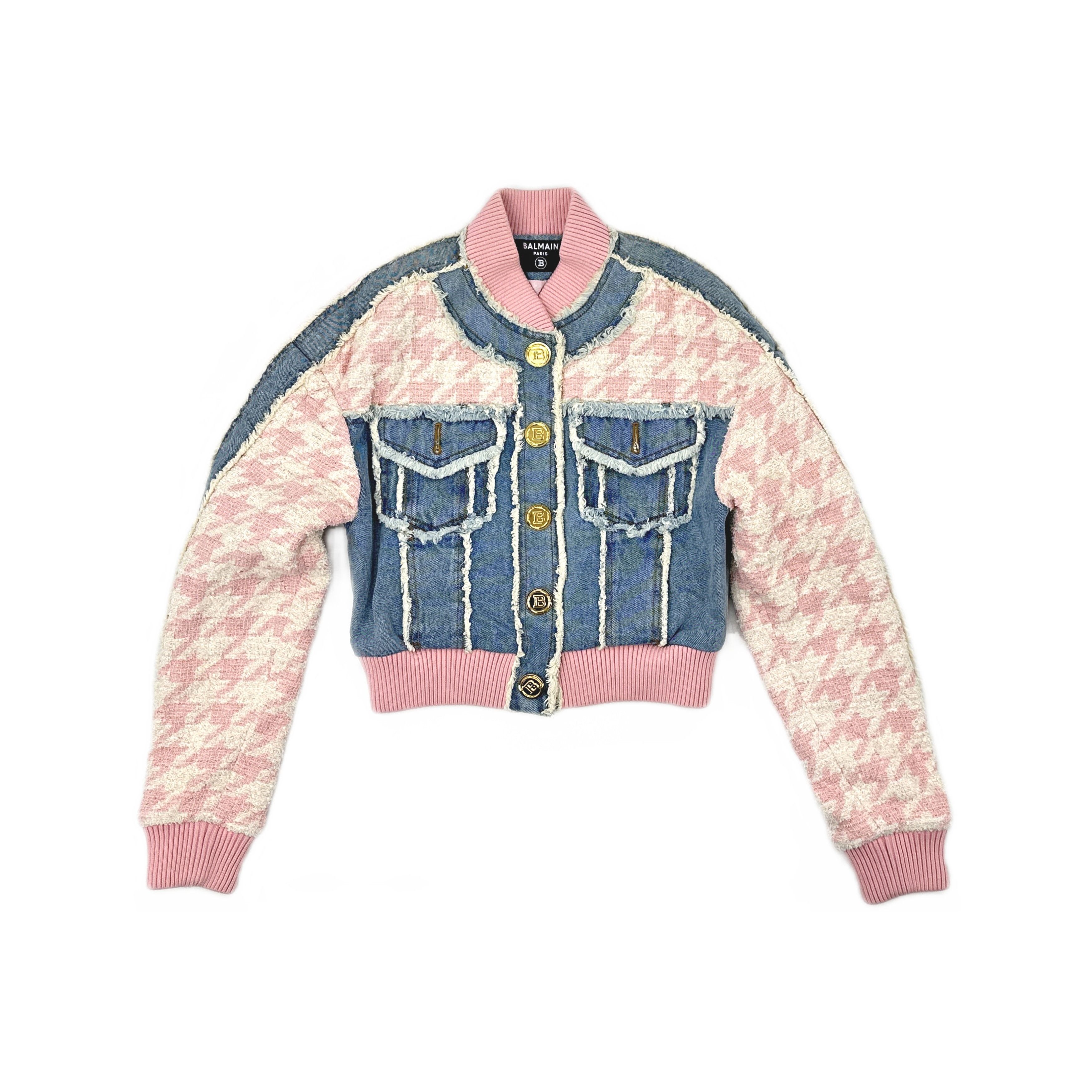 Balmain Balmain Tweed Denim Jacket FR 34 Size XS / US 0-2 / IT 36-38 - 1 Thumbnail