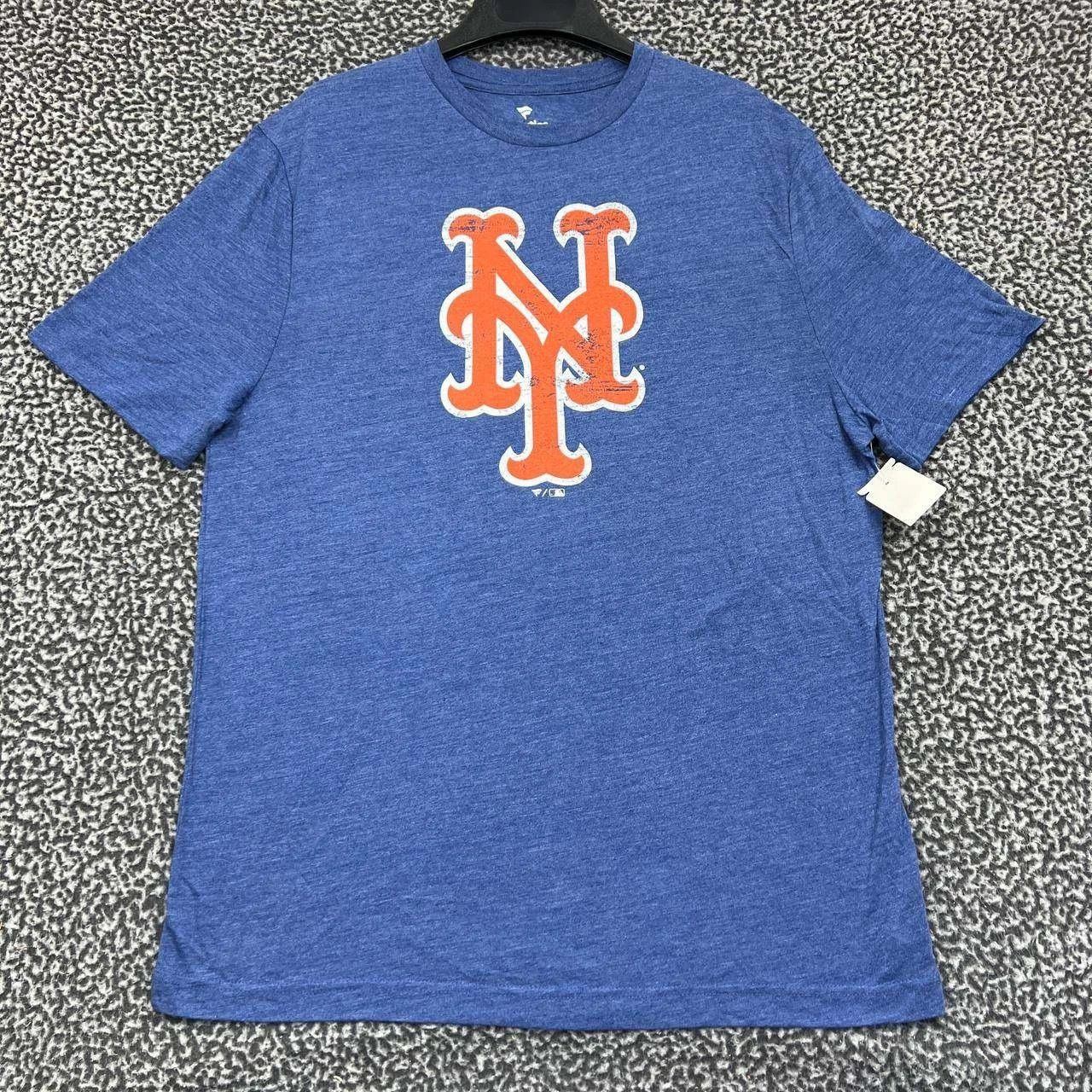 Other New York Mets Shirt Men Blue Short Sleeve Crew Neck New L Size US L / EU 52-54 / 3 - 1 Thumbnail