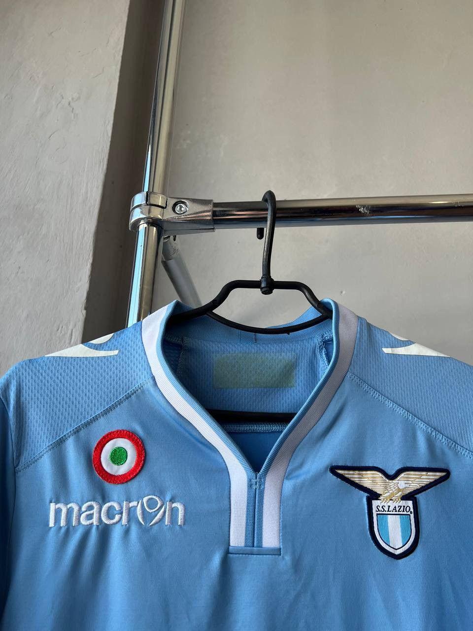 Macron 2013/14 SS LAZIO HOME SOCCER JERSEY FOOTBALL SHIRT SIZE M Size US M / EU 48-50 / 2 - 4 Thumbnail