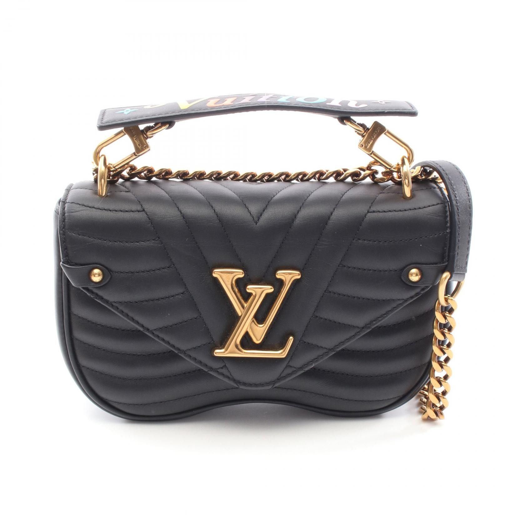 Louis Vuitton Louis Vuitton New Wave Leather Shoulder Bag Leather Shoulder Bag M51683 in Black, Women's