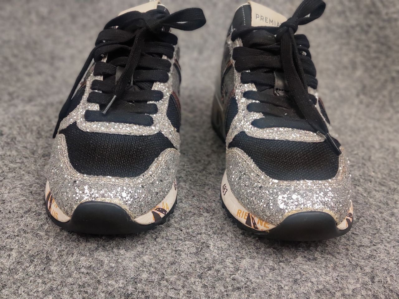 Premiata Premiata Italy Design Diane glitter toe sneakers Leather Size US 7 / IT 37 - 6 Thumbnail