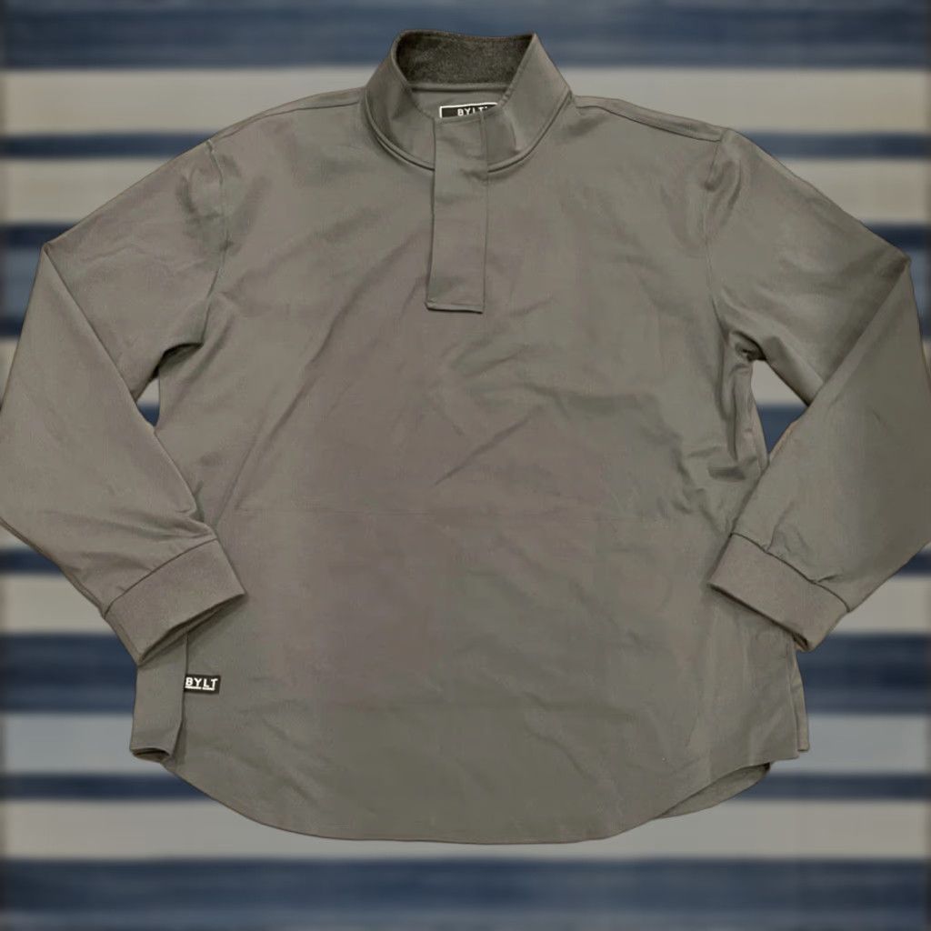 Vintage BYLT Elite Fairway Pullover Men's Large Gray NWT Golf Premium Jacket Drop Cut Size US XXL / EU 58 / 5 - 1 Thumbnail