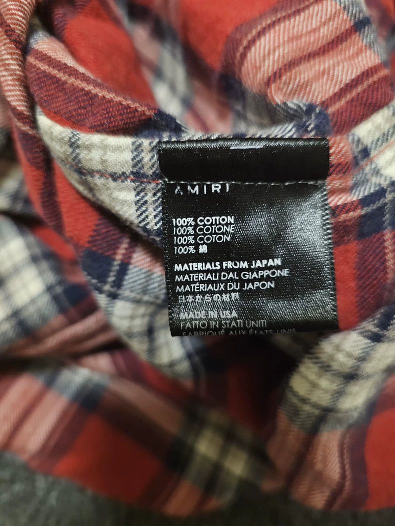 Amiri Amiri Red Plaid Shirt Size US L / EU 52-54 / 3 - 5 Thumbnail