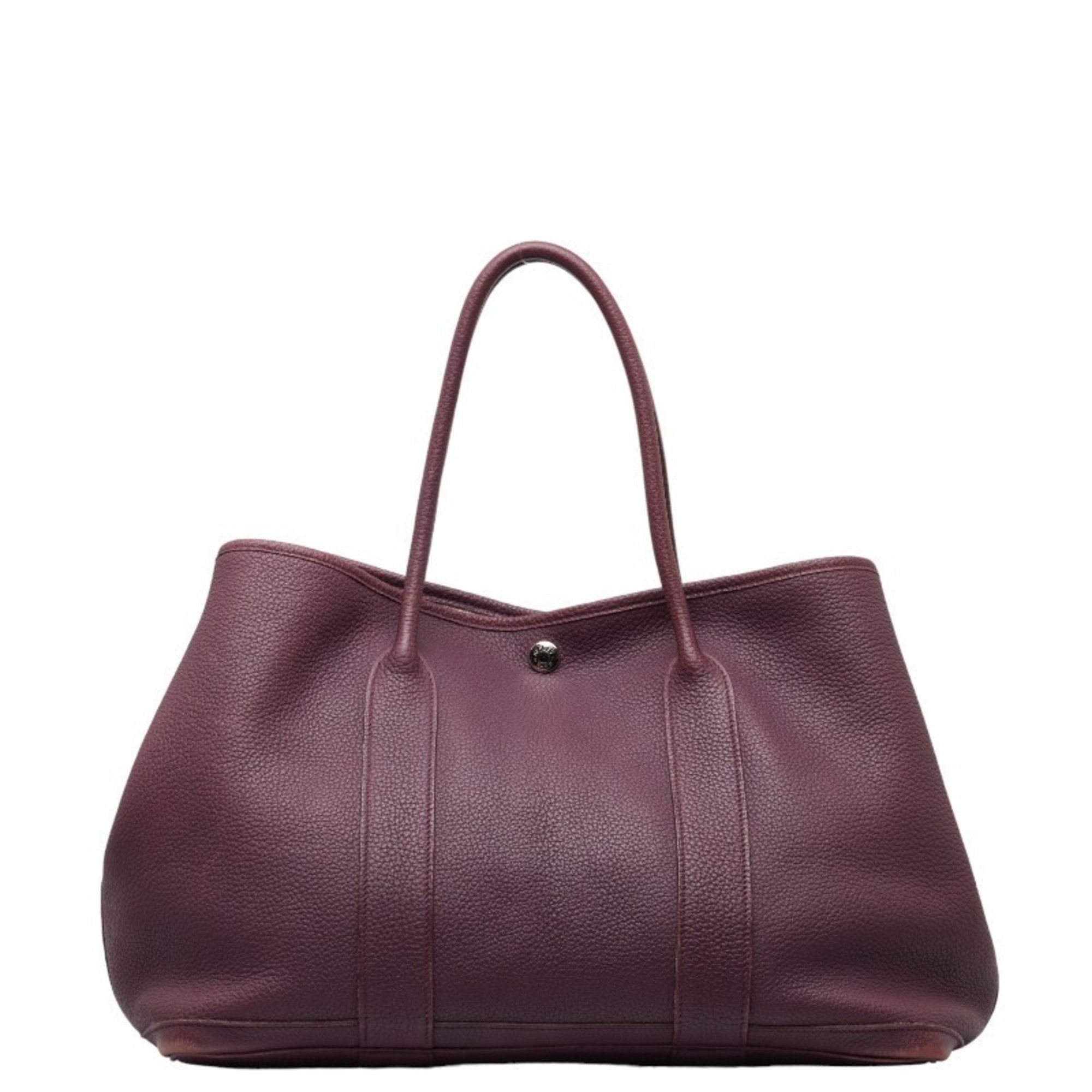 image of Hermes Garden Pm Handbag Tote Bag Rouge Ash Purple Negonda Women's Hermes