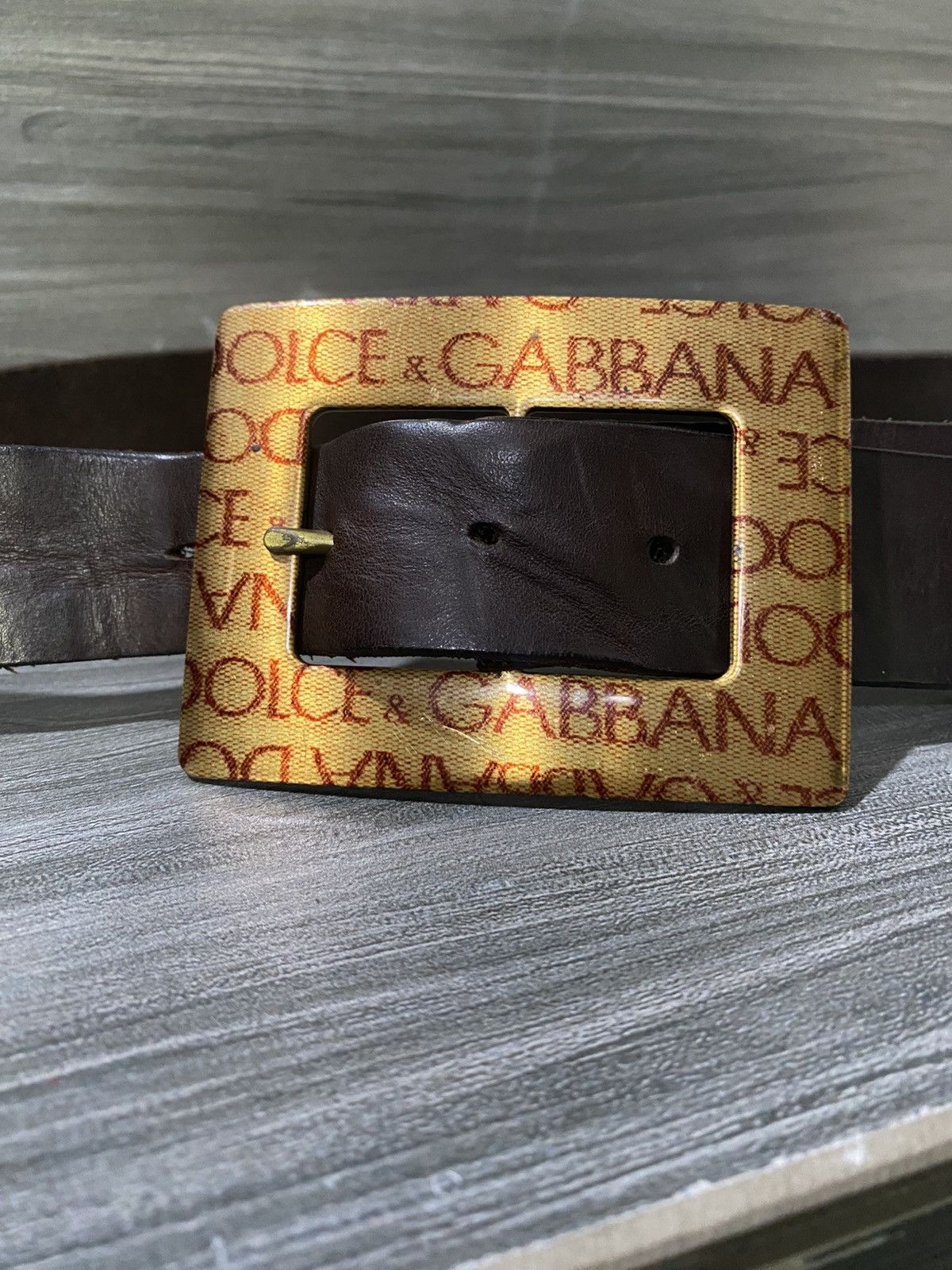Dolce & Gabbana Dolce & Gabbana Leather Belt Made Italy Size 36 - 5 Thumbnail