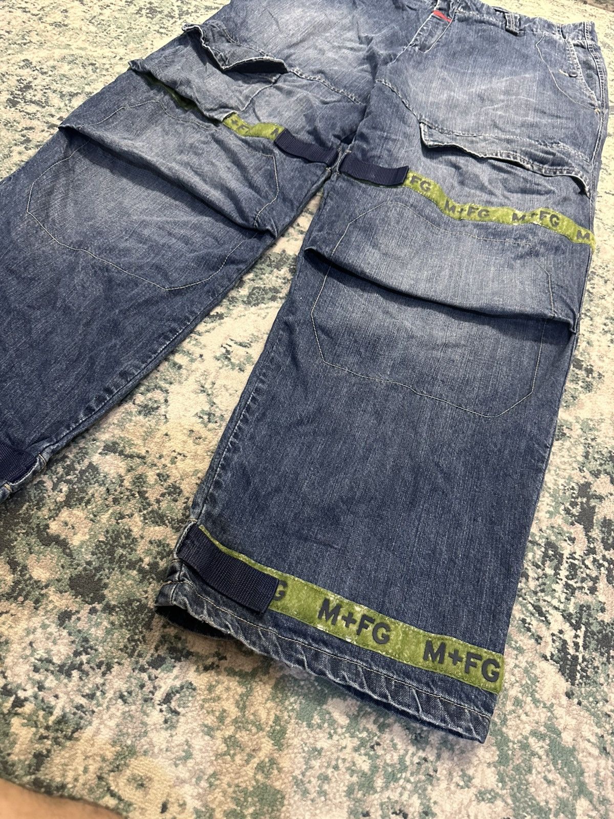 Marithe + Francois Girbaud Vintage Y2K MFG Baggy Strap Pant Size US 42 / EU 58 - 8 Thumbnail