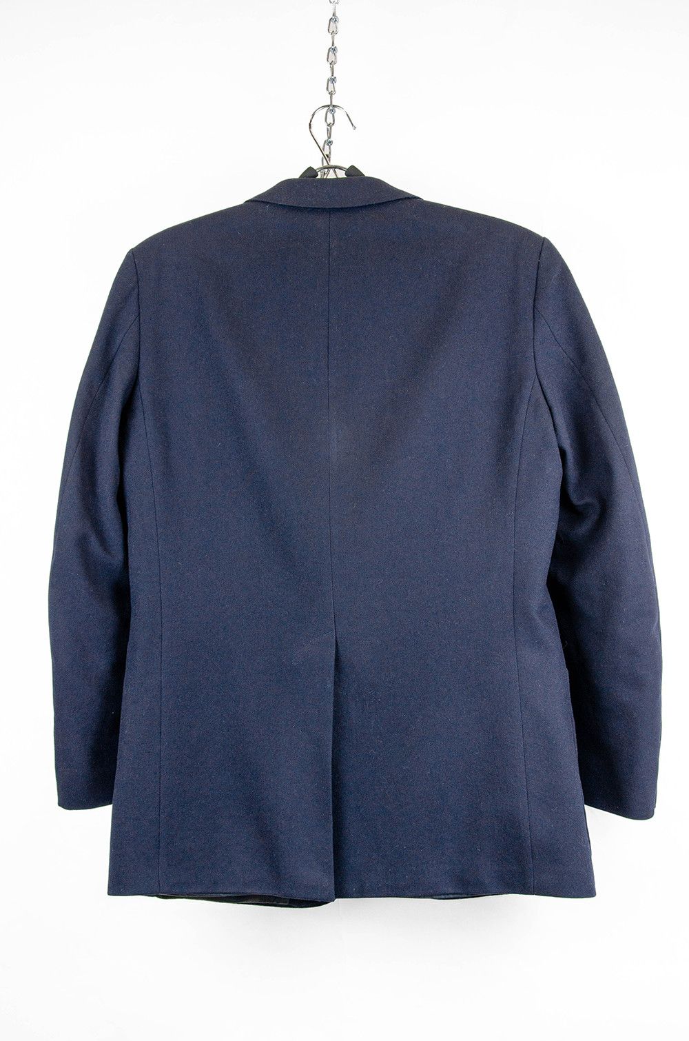 Prada Burberrys Navy Wool Blazer w/ Crest Buttons – M/L Size 48R - 2 Thumbnail