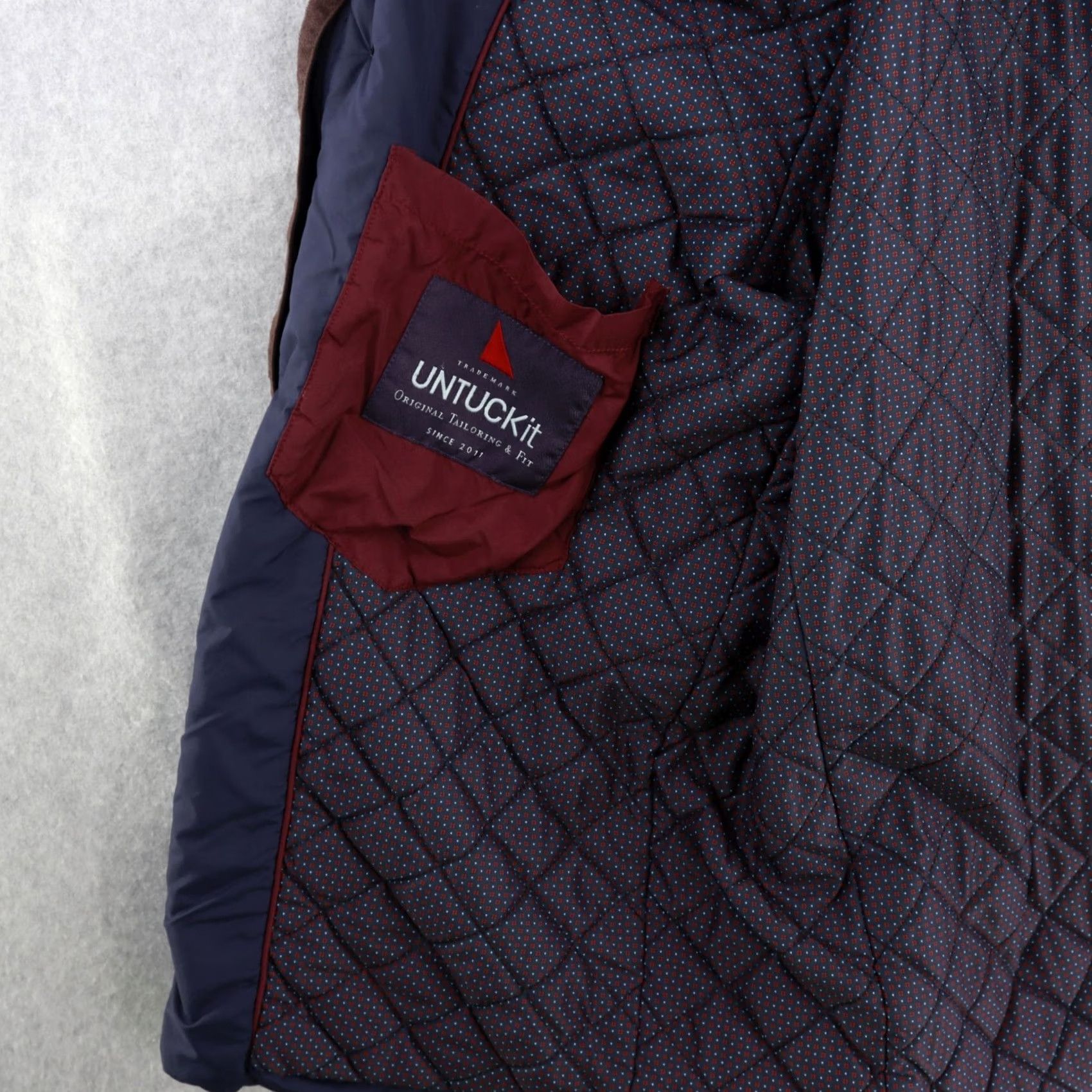UNTUCKit UNTUCKit Adult Medium Lanson Blue FullZip Handsome Lightweight Utility Jacket Size US M / EU 48-50 / 2 - 5 Thumbnail