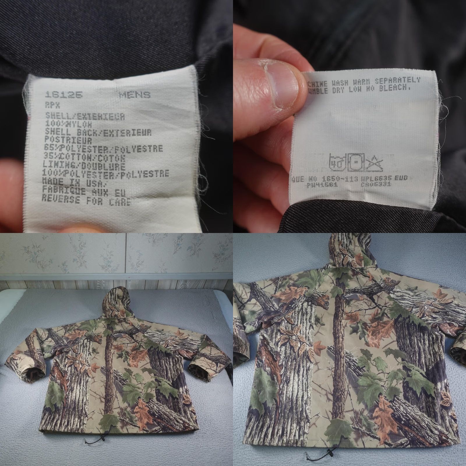 Vintage VINTAGE Woolrich Camouflage Jacket Mens 2XL Brown Realtree Hooded Hunting Made USA 90s Size US XXL / EU 58 / 5 - 9 Thumbnail
