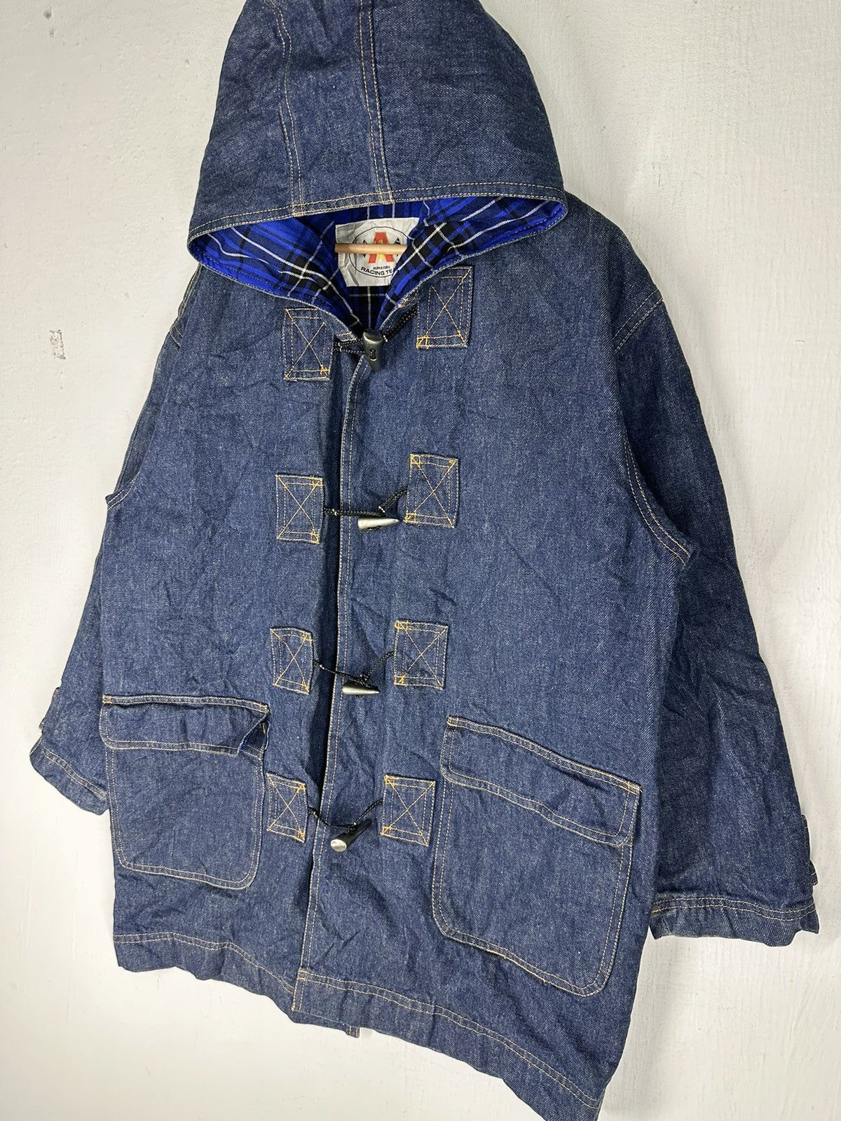 Fox Racing Vintage Alpha Cubic Racing Team Long Denim Jacket Size US XL / EU 56 / 4 - 2 Thumbnail