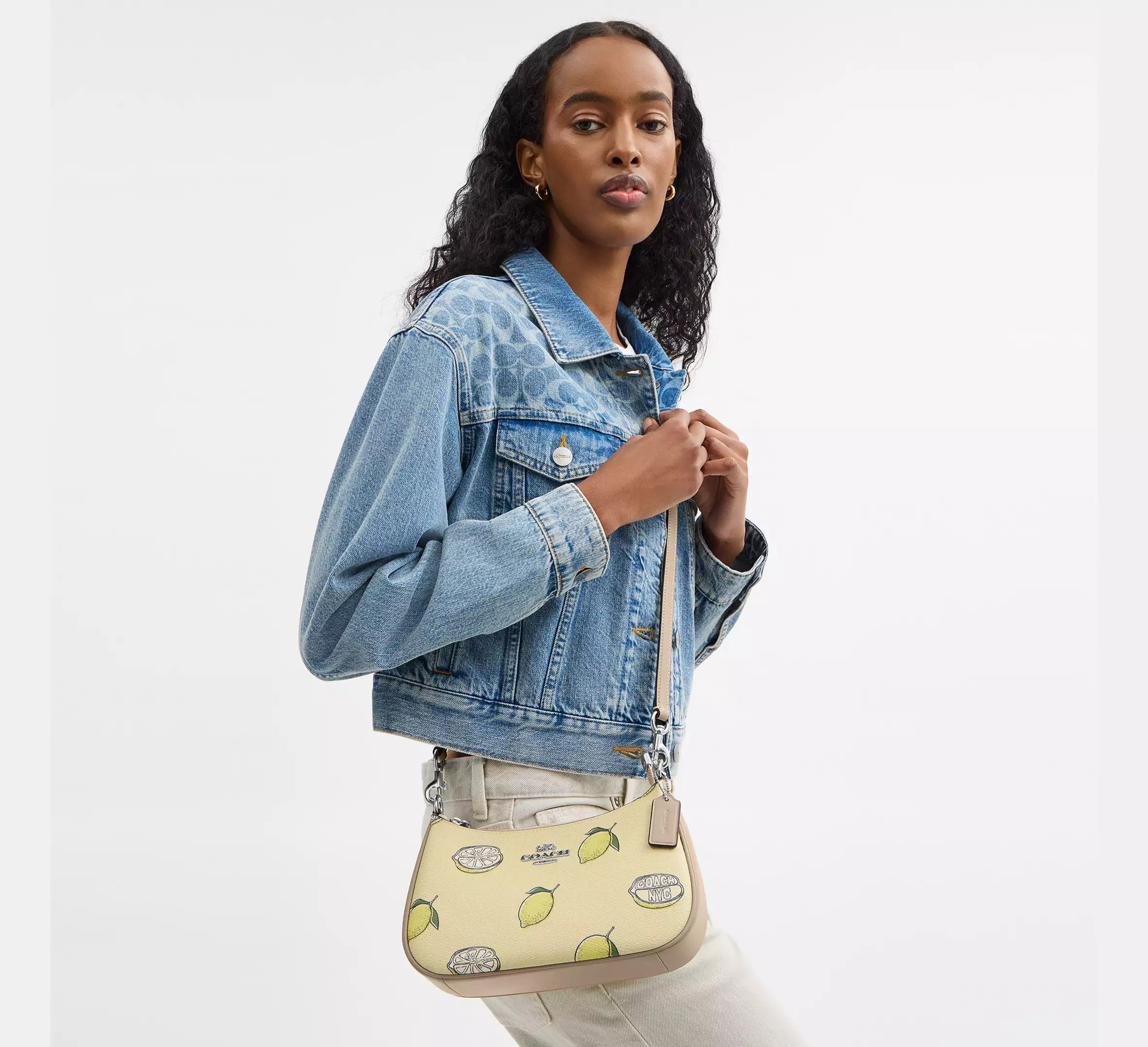 Coach Teri Shoulder Bag With Lemon Print CBA53 Size ONE SIZE - 4 Thumbnail