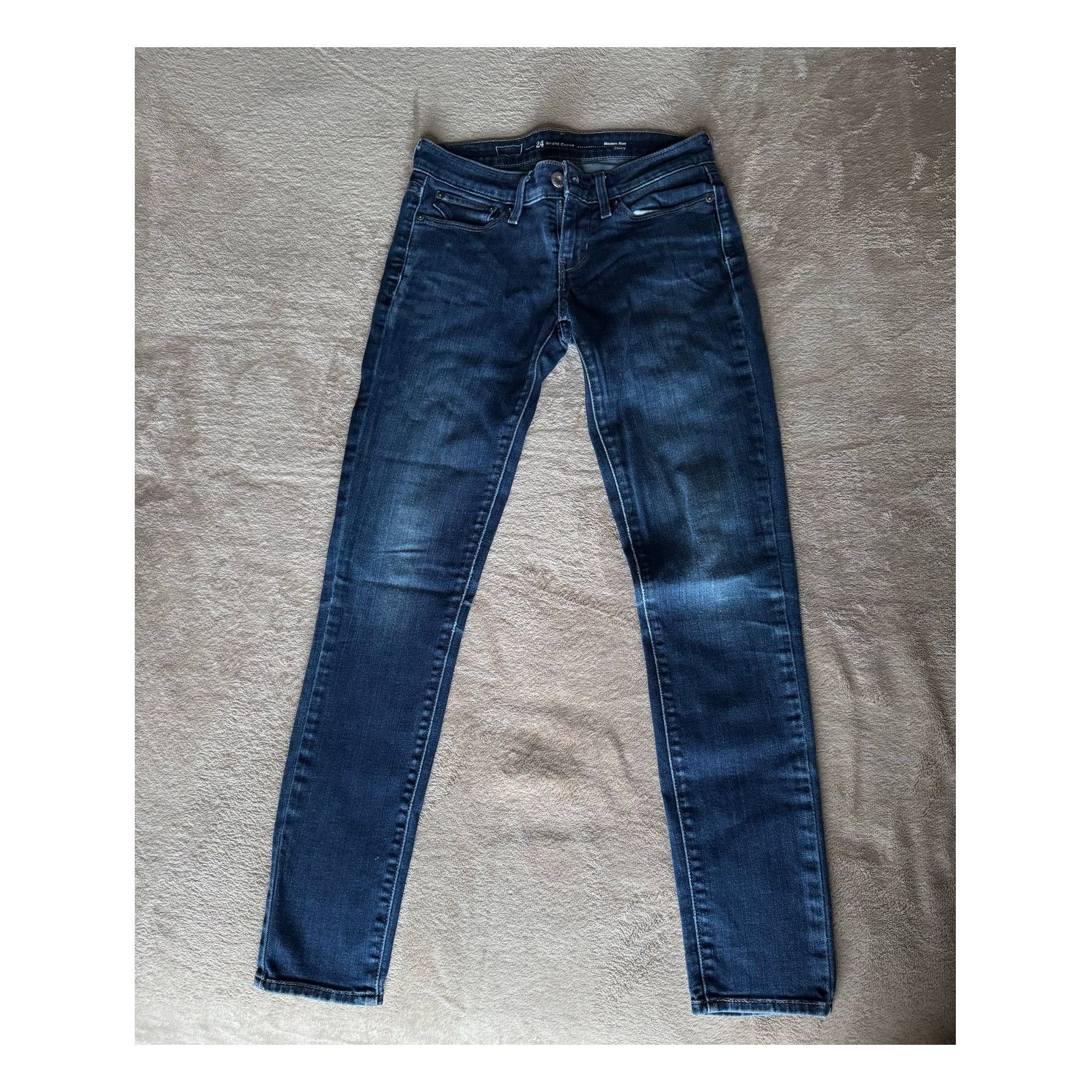Levi's Levi’s Slight Curve Skinny Jeans Modern Rise Dark Indigo Size 24" / US 00 / IT 34 - 1 Thumbnail