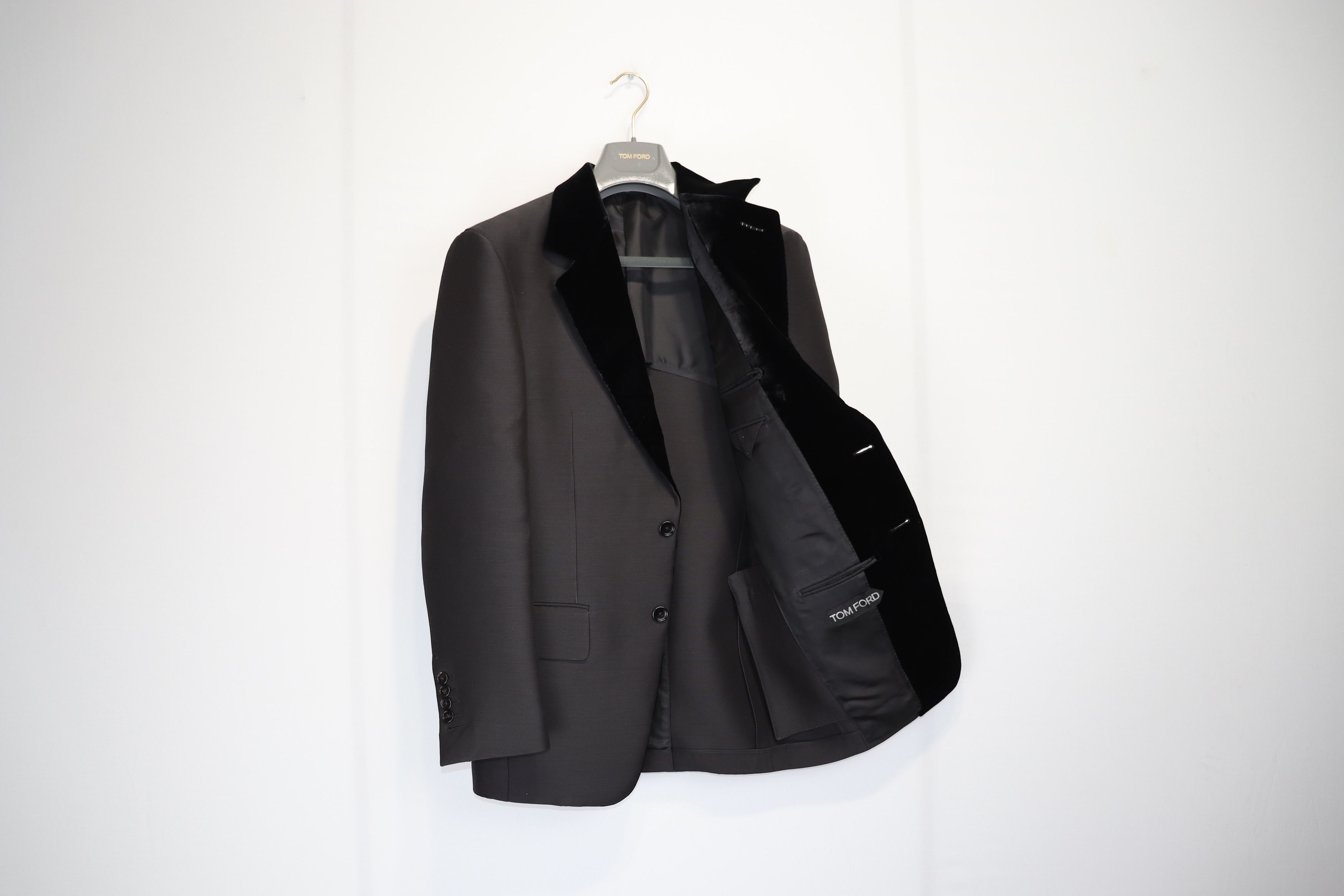 Tom Ford o1rshd1 Velvet Lapel Evening Suit in Black Size US S / EU 44-46 / 1 - 25 Thumbnail