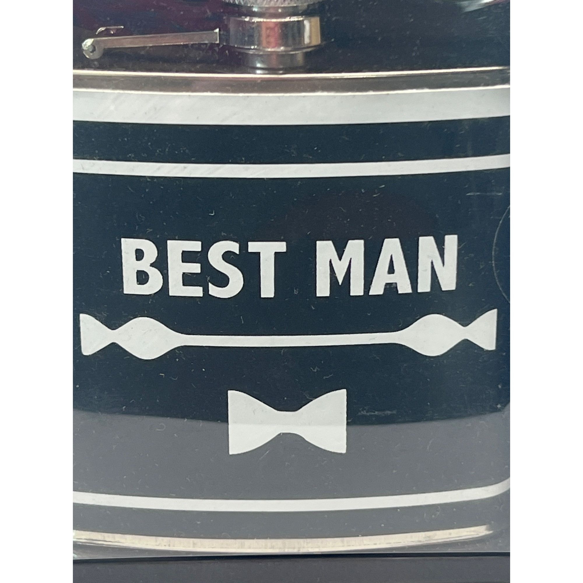 Other Boston Warehouse Best Man 6oz Stainless Steel Wedding Flask Size ONE SIZE - 2 Thumbnail
