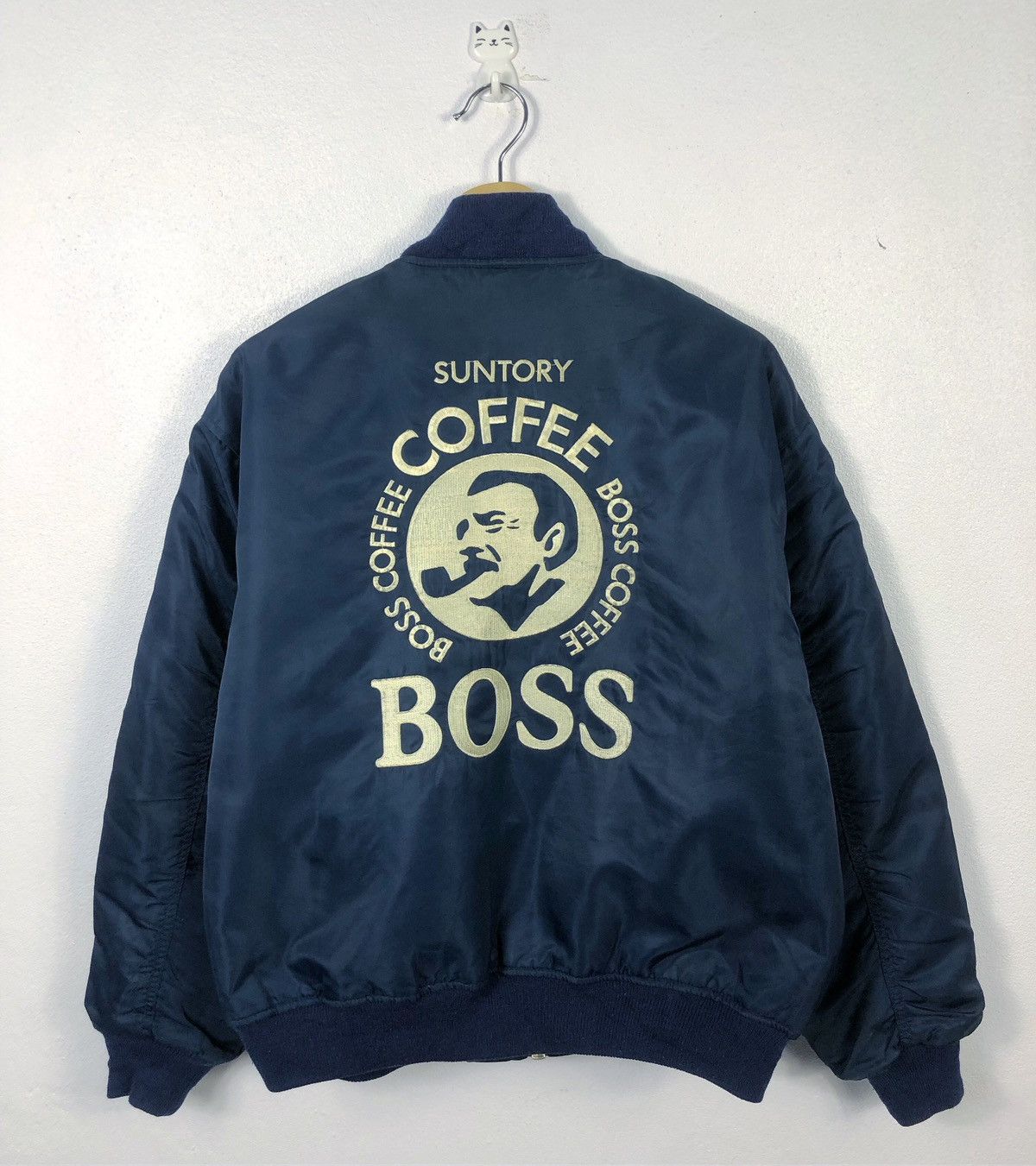 Japanese Brand × Vintage Vintage Suntory Coffee Boss Embroidered Logo Bomber Jacket Size US XL / EU 56 / 4 - 1 Thumbnail
