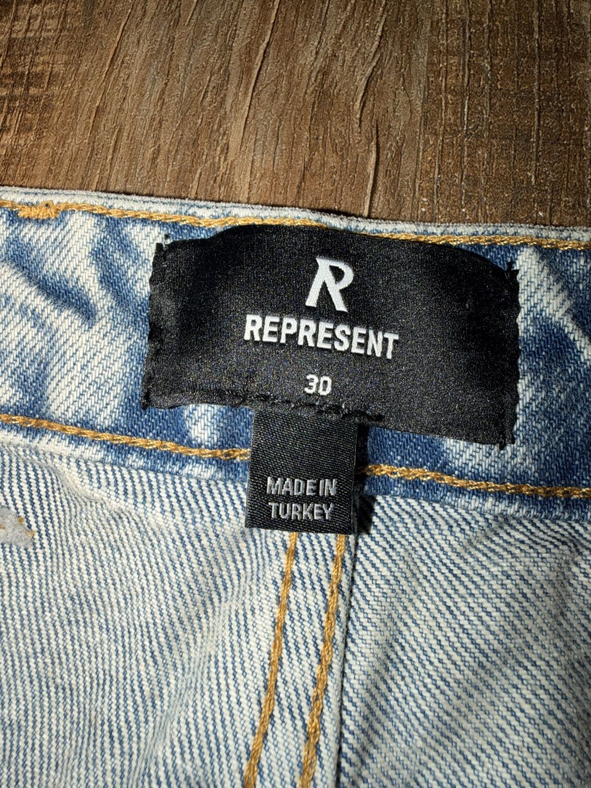 Represent Clo. Represent R3 Baggy Denim Blue Jeans Size US 30 / EU 46 - 6 Thumbnail