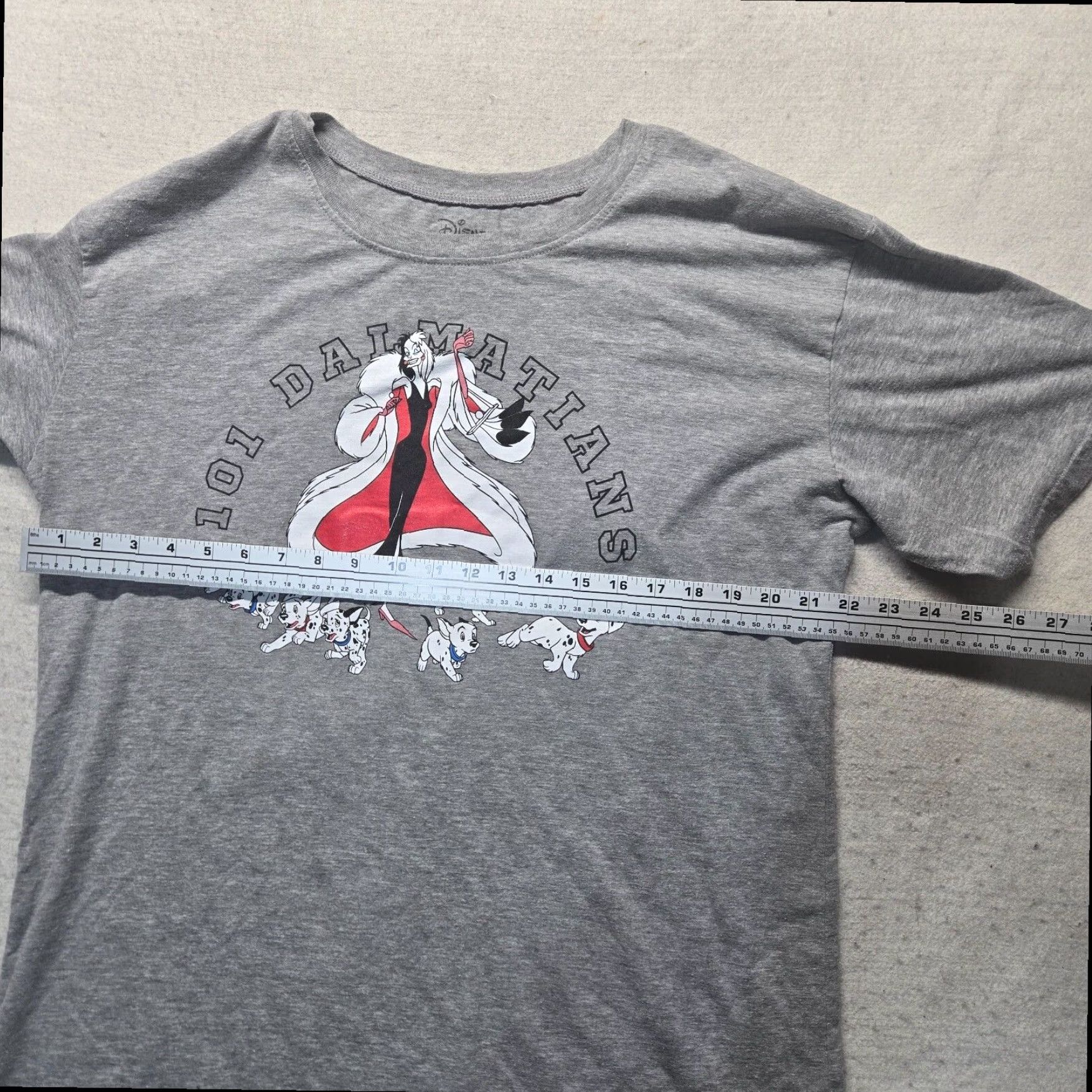 Disney Disney 101 Dalmatians Graphic Tee Adult Mens Gray Large Size US L / EU 52-54 / 3 - 4 Thumbnail