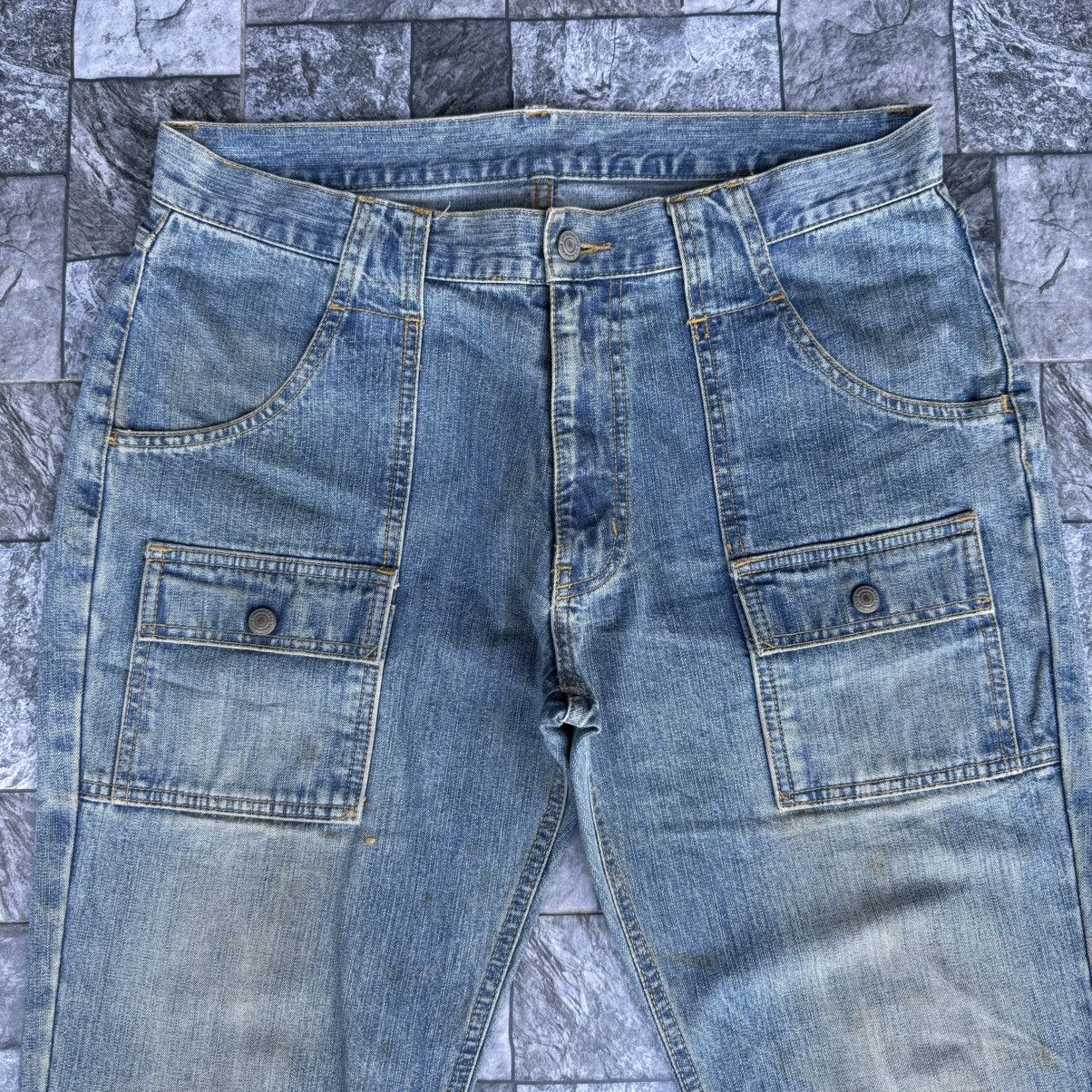 Japanese Brand Vintage Japanese Brand Bush Pants Faded Denim Jean Pants W36 Size US 36 / EU 52 - 2 Thumbnail